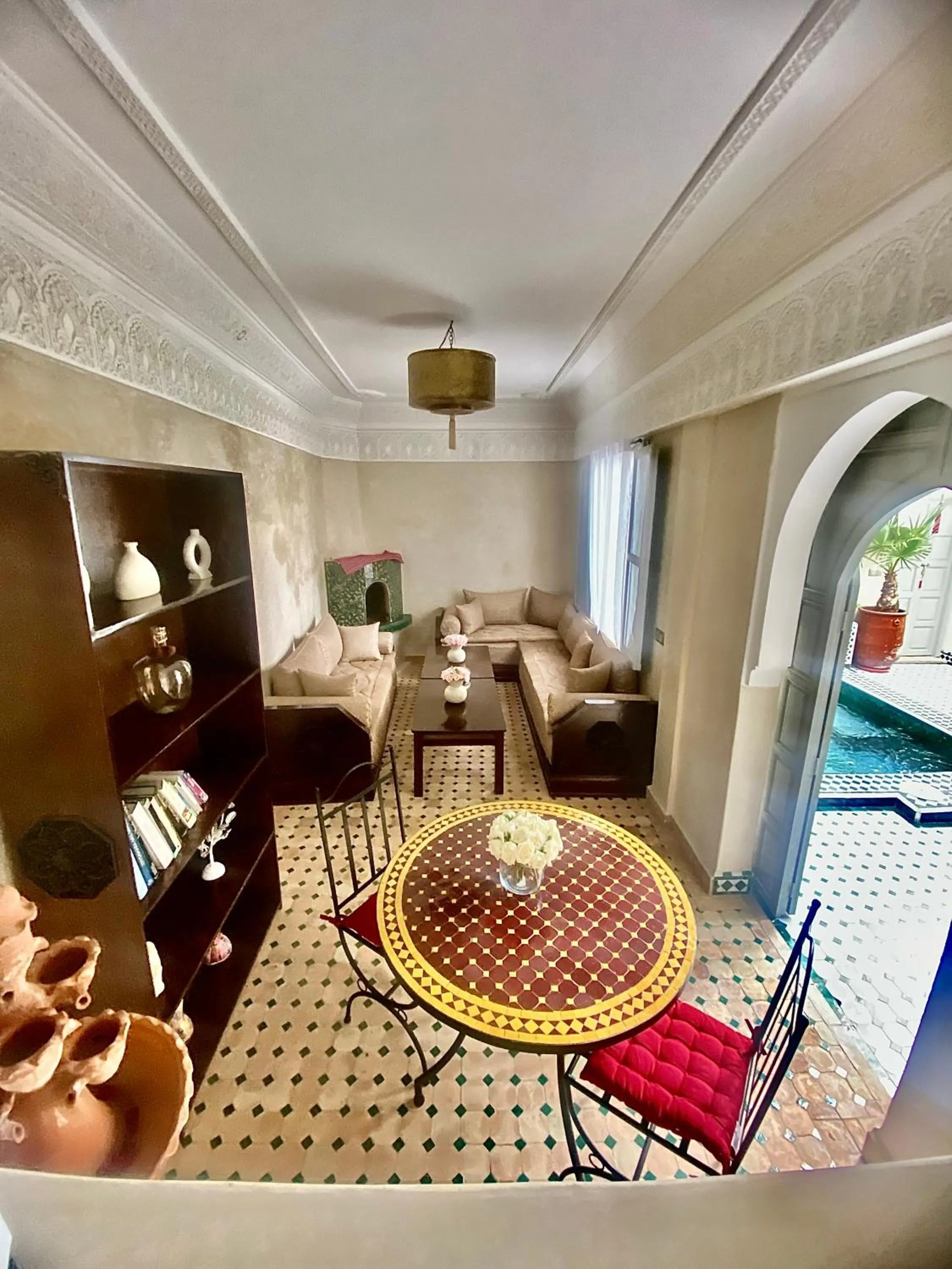 Living room, Bed in Riad privatisé Magnolia