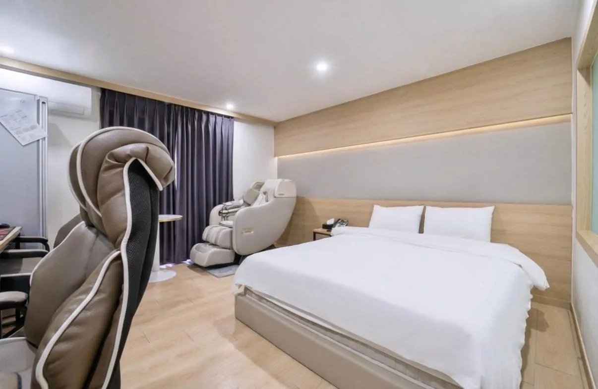 Bed in Hotel Torang Jeonju