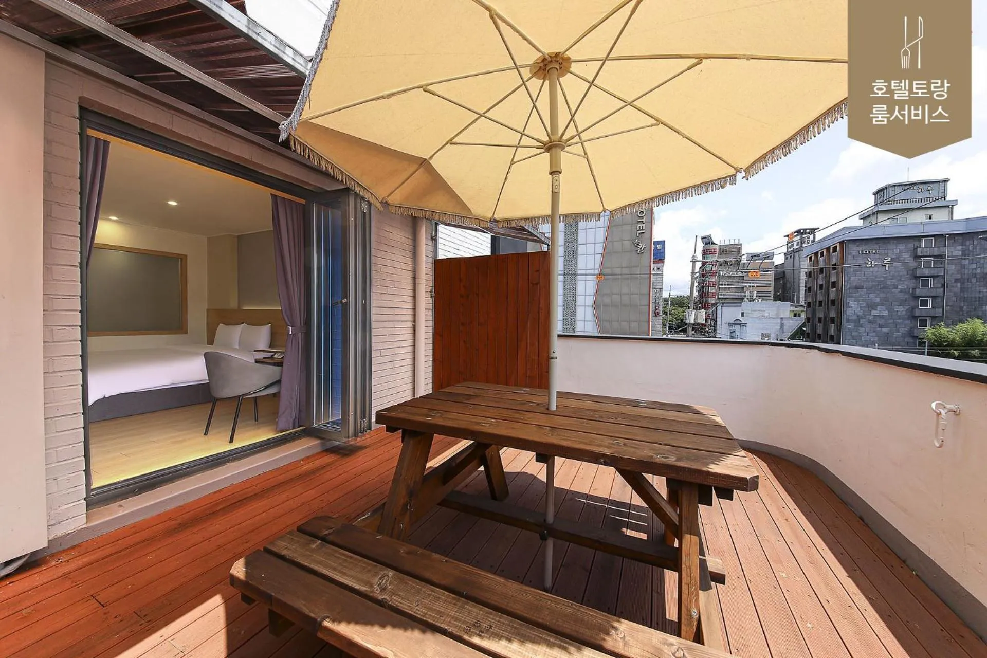 Balcony/Terrace in Hotel Torang Jeonju