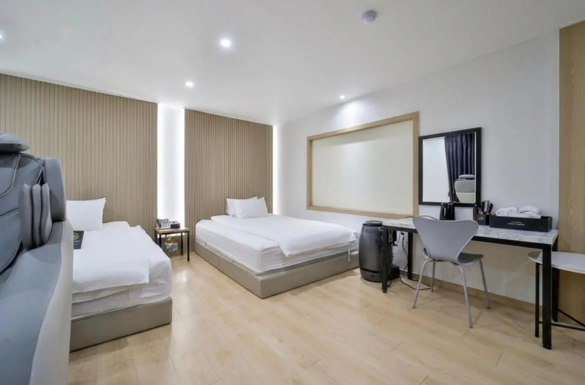 Bed in Hotel Torang Jeonju