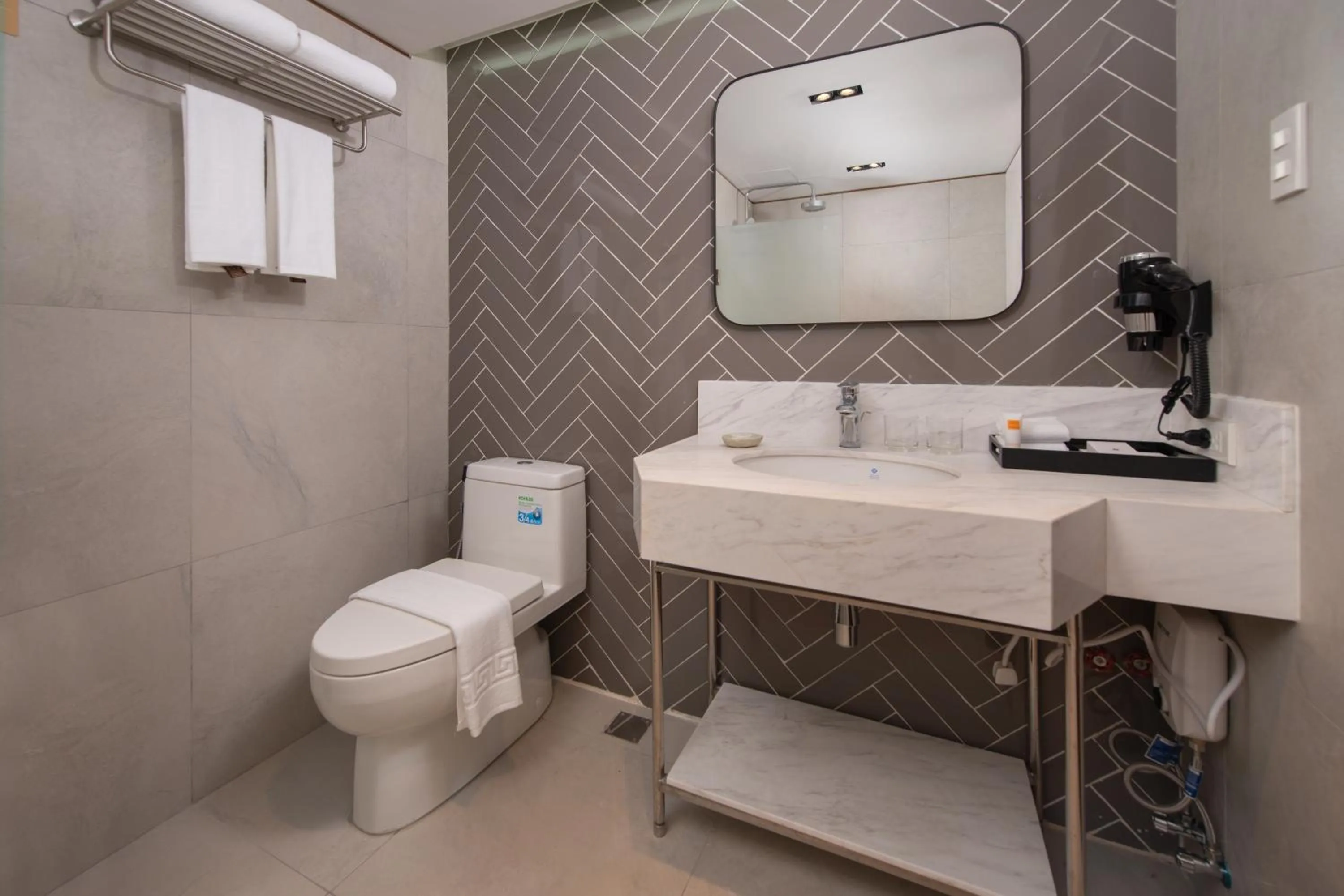 Bathroom in The Belamy House Managed by HII