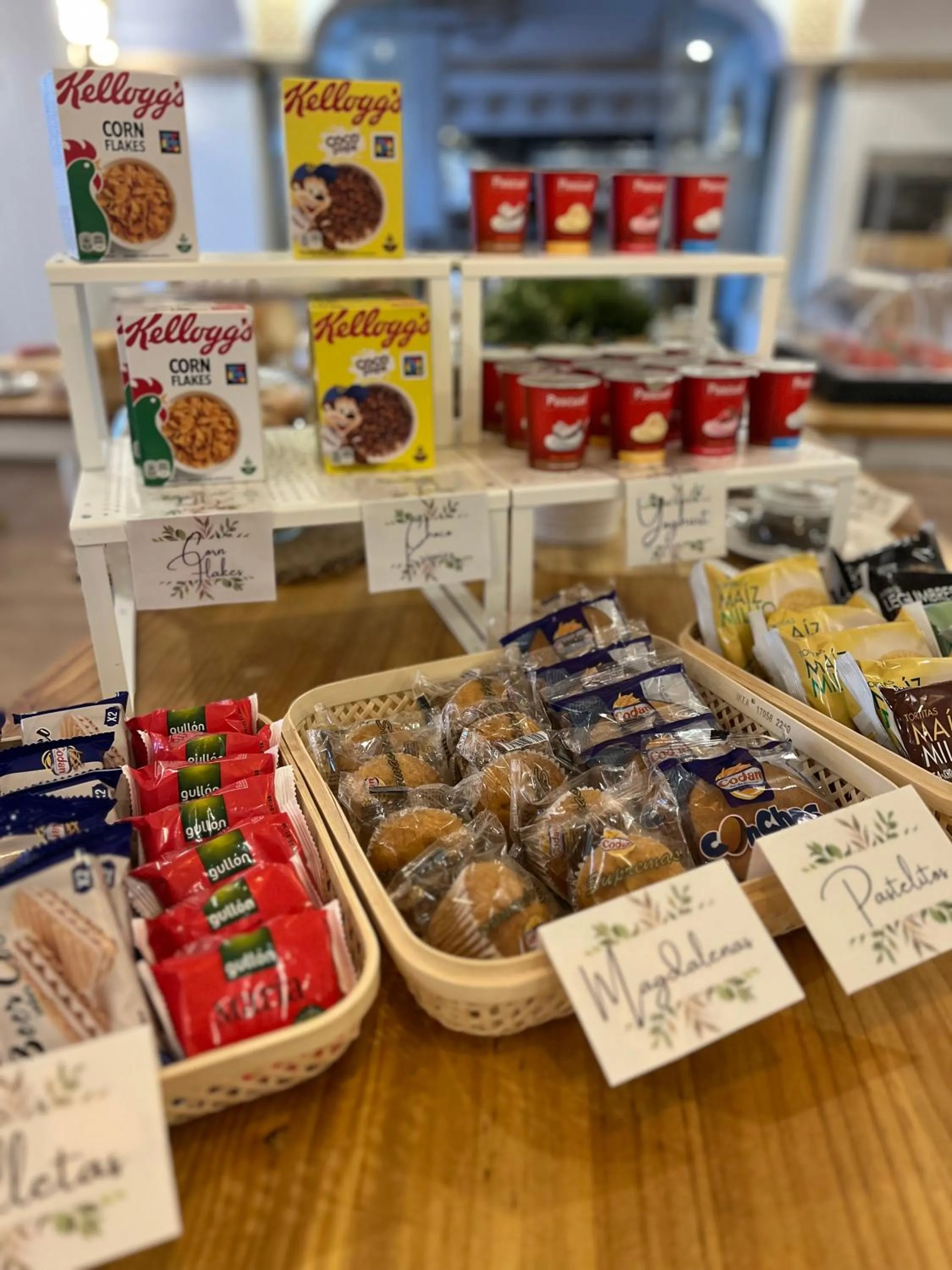 Continental breakfast in Hotel Villa Frigiliana