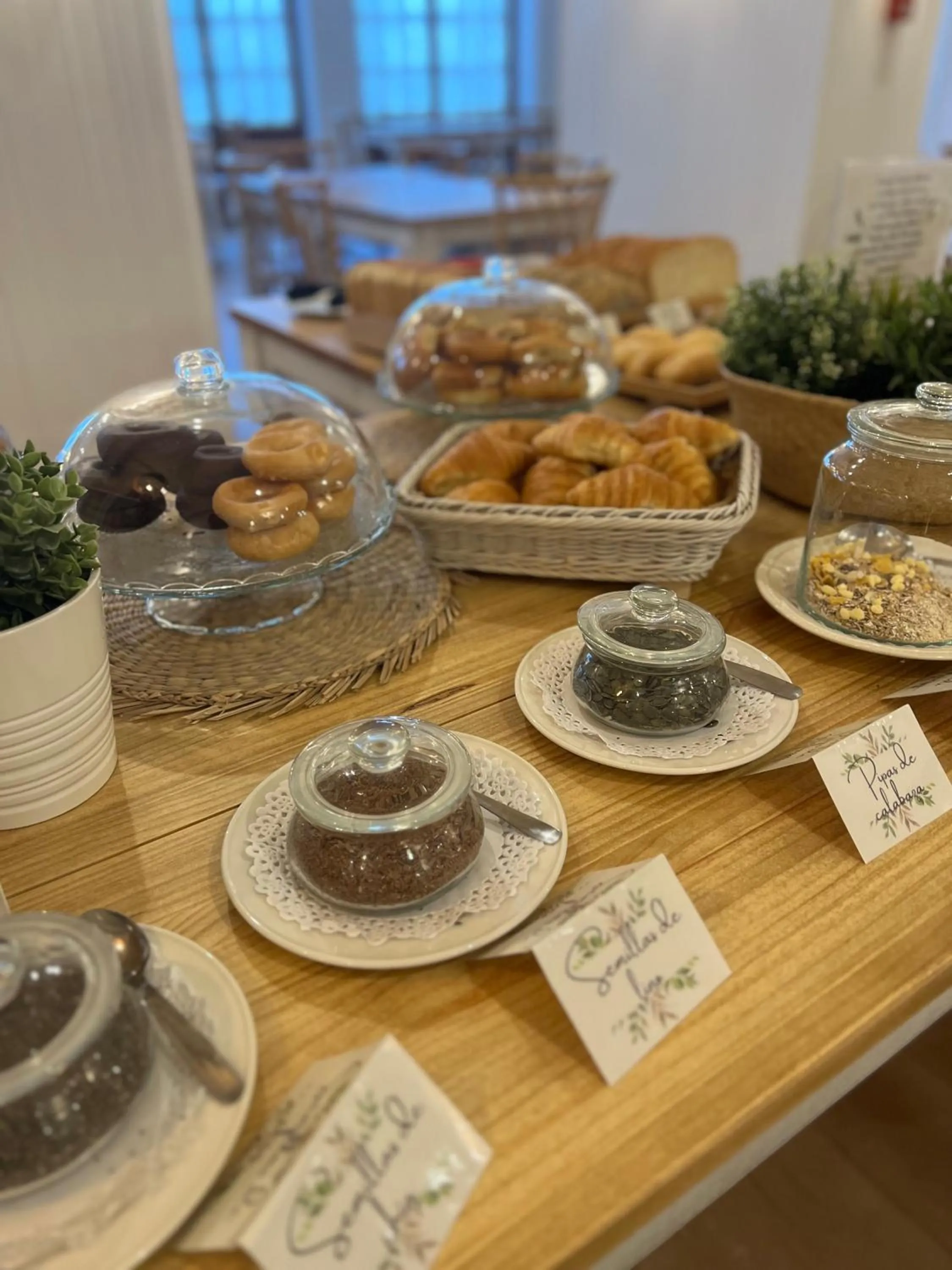 Continental breakfast in Hotel Villa Frigiliana
