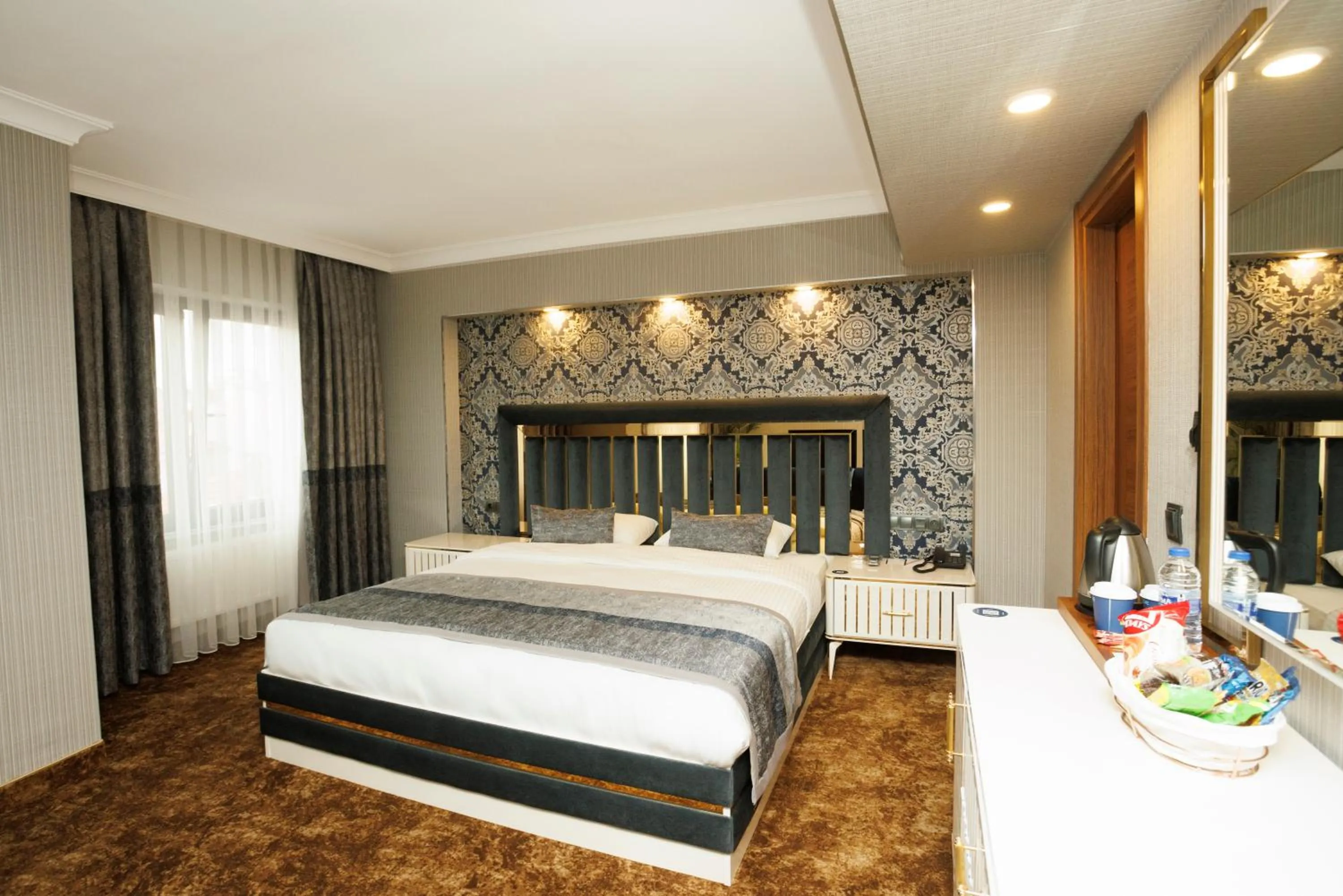 Bed in Anemon Kent Uşak Hotel