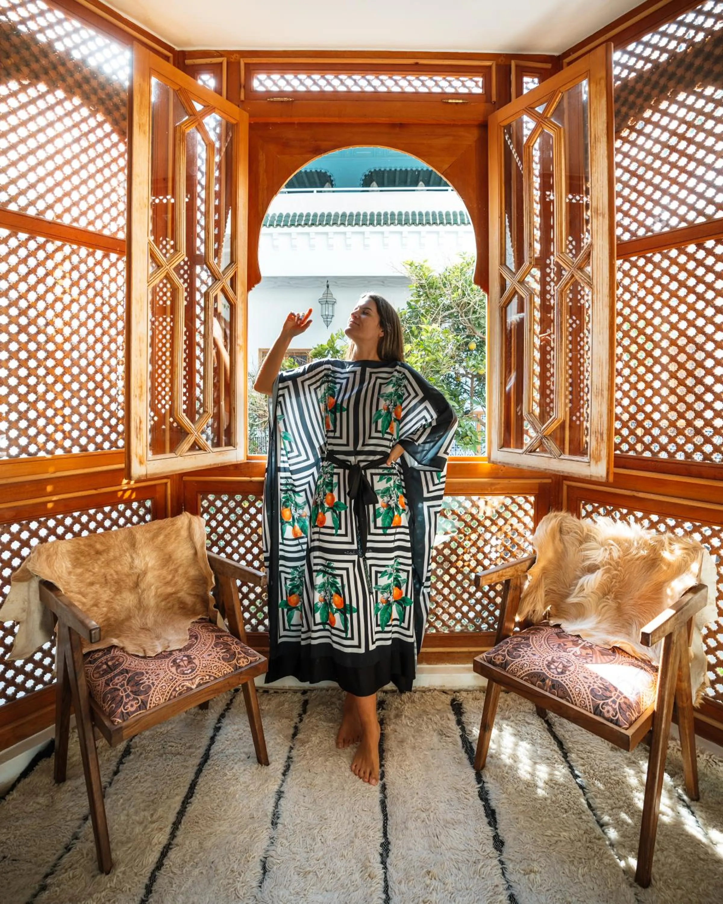 Lounge or bar in Riad Botanica