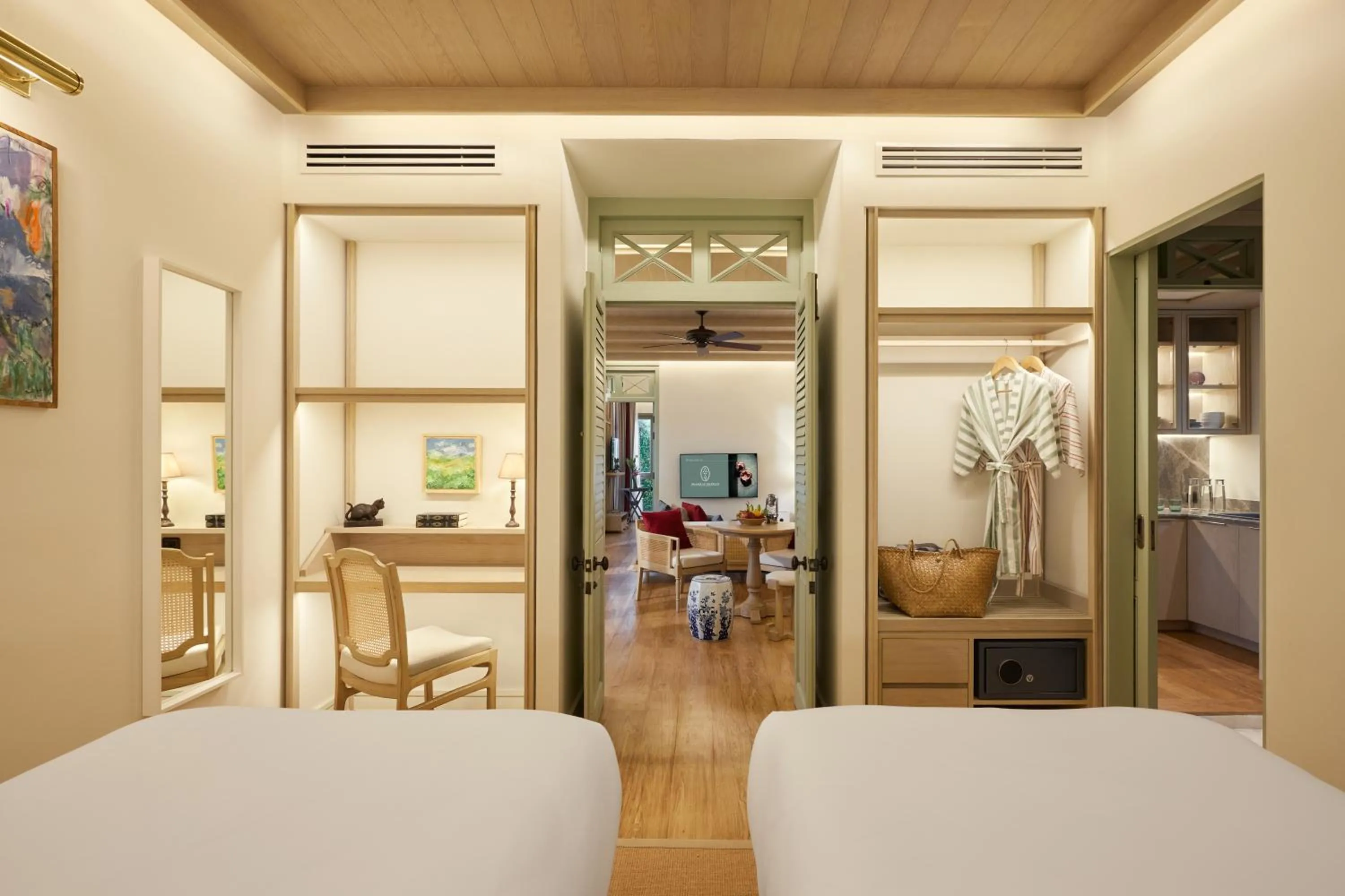 Bed in Charras Bhawan Hotel and Residences