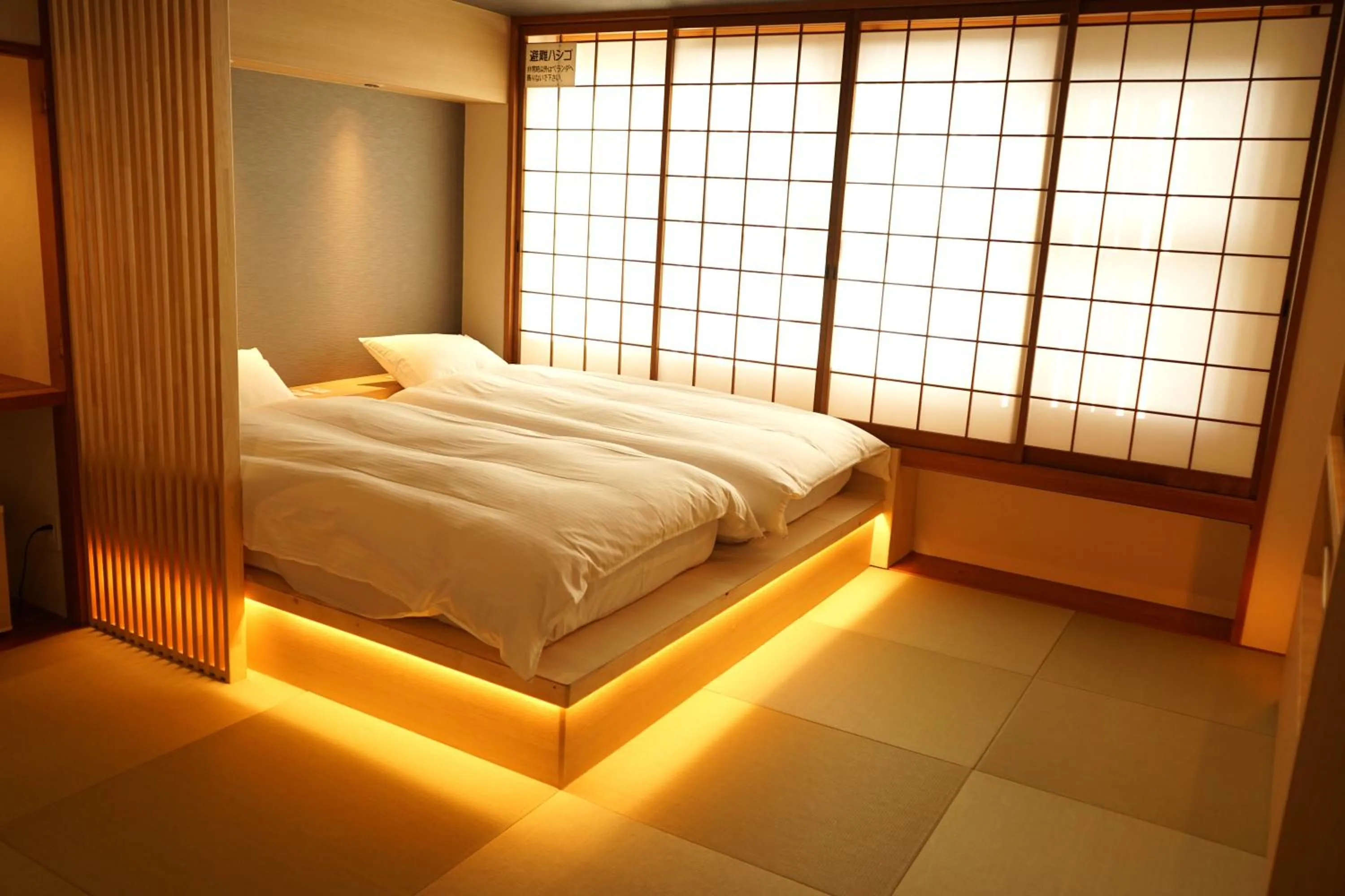 Photo of the whole room, Bed in Nara Ryokan