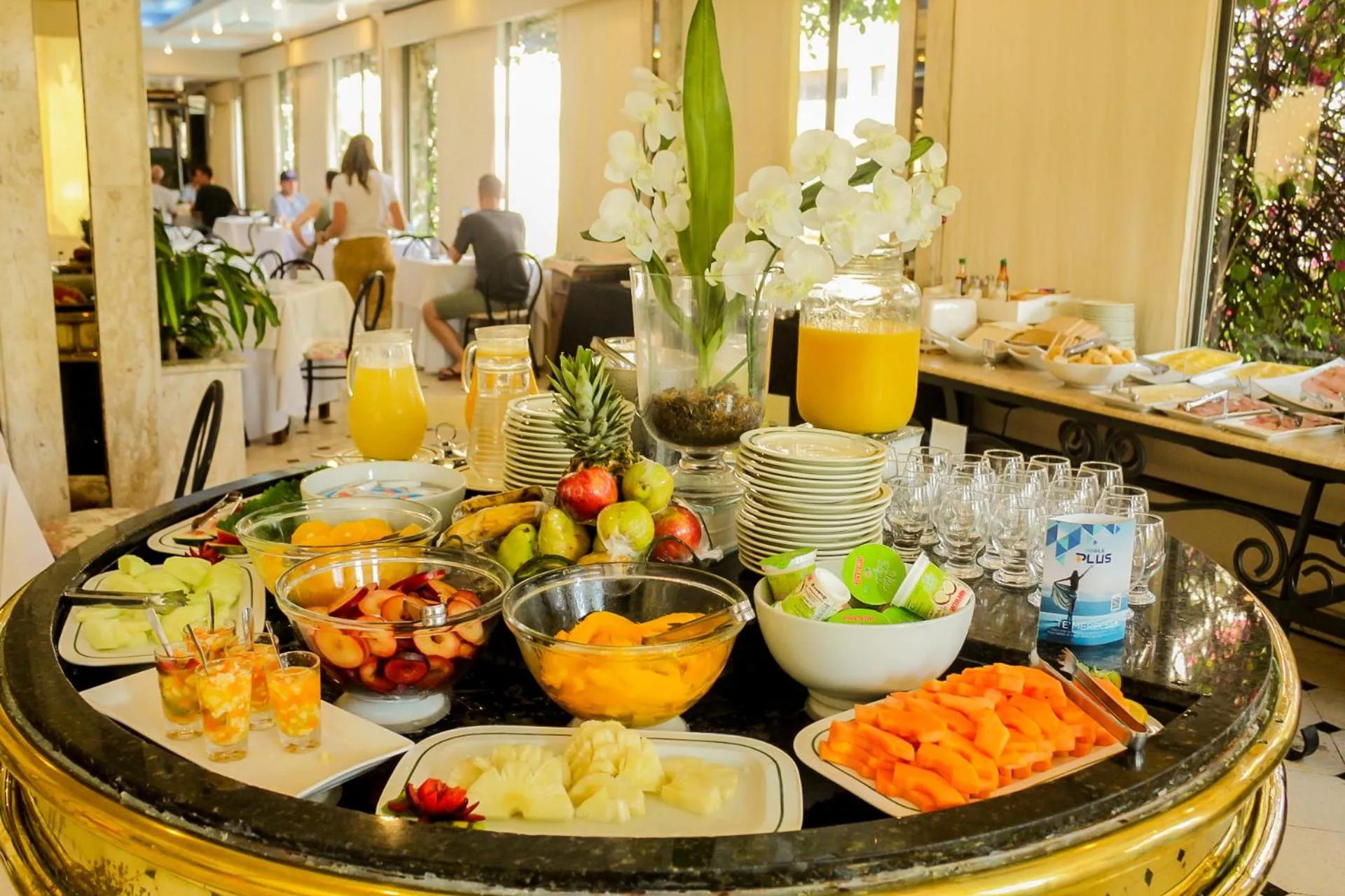 Buffet breakfast in Nobile Suites Excelsior Asuncion