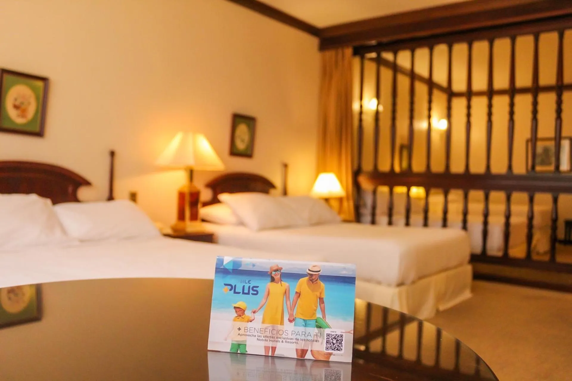 Decorative detail, Bed in Nobile Suites Excelsior Asuncion