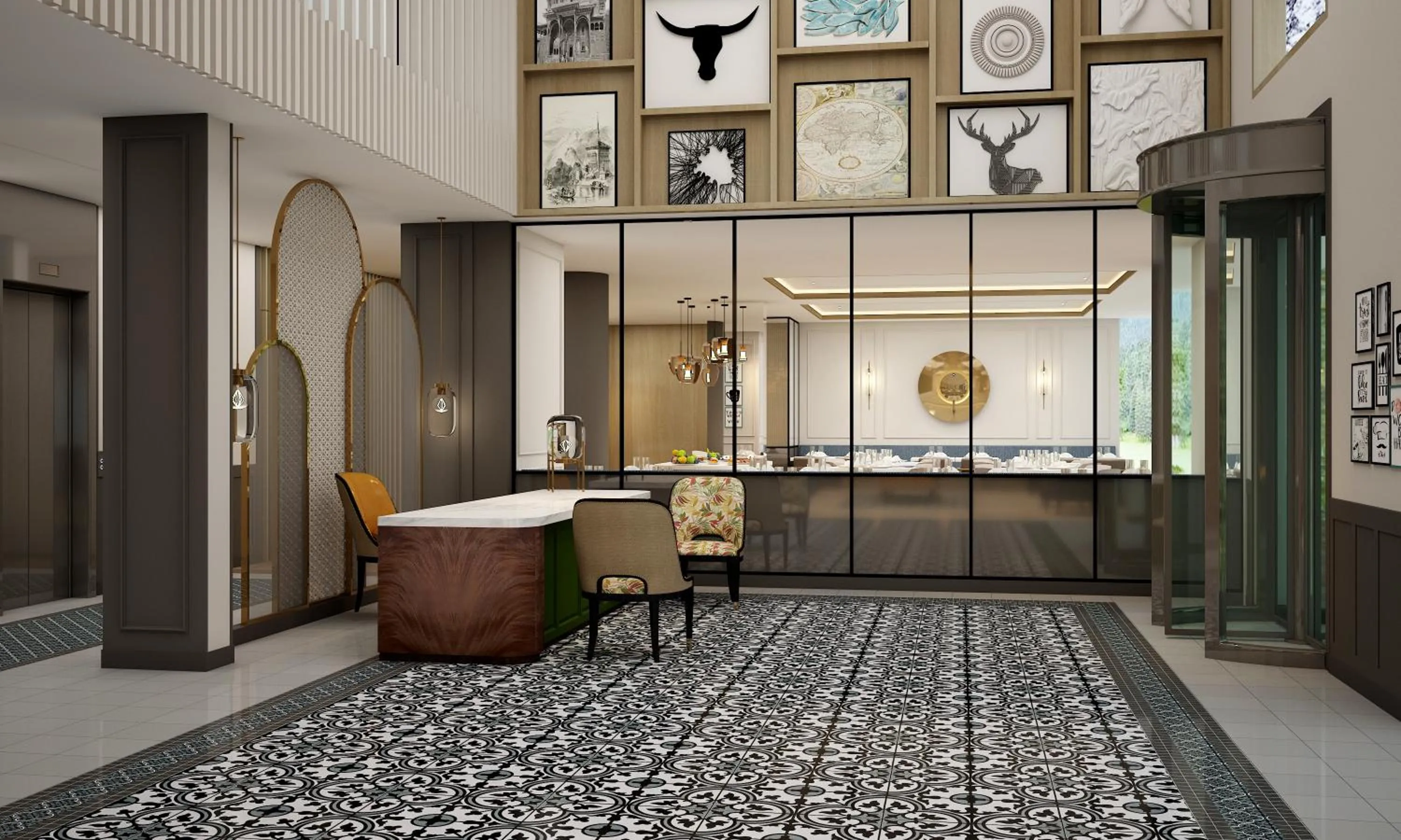 Lobby or reception in Sarovar Portico Srinagar