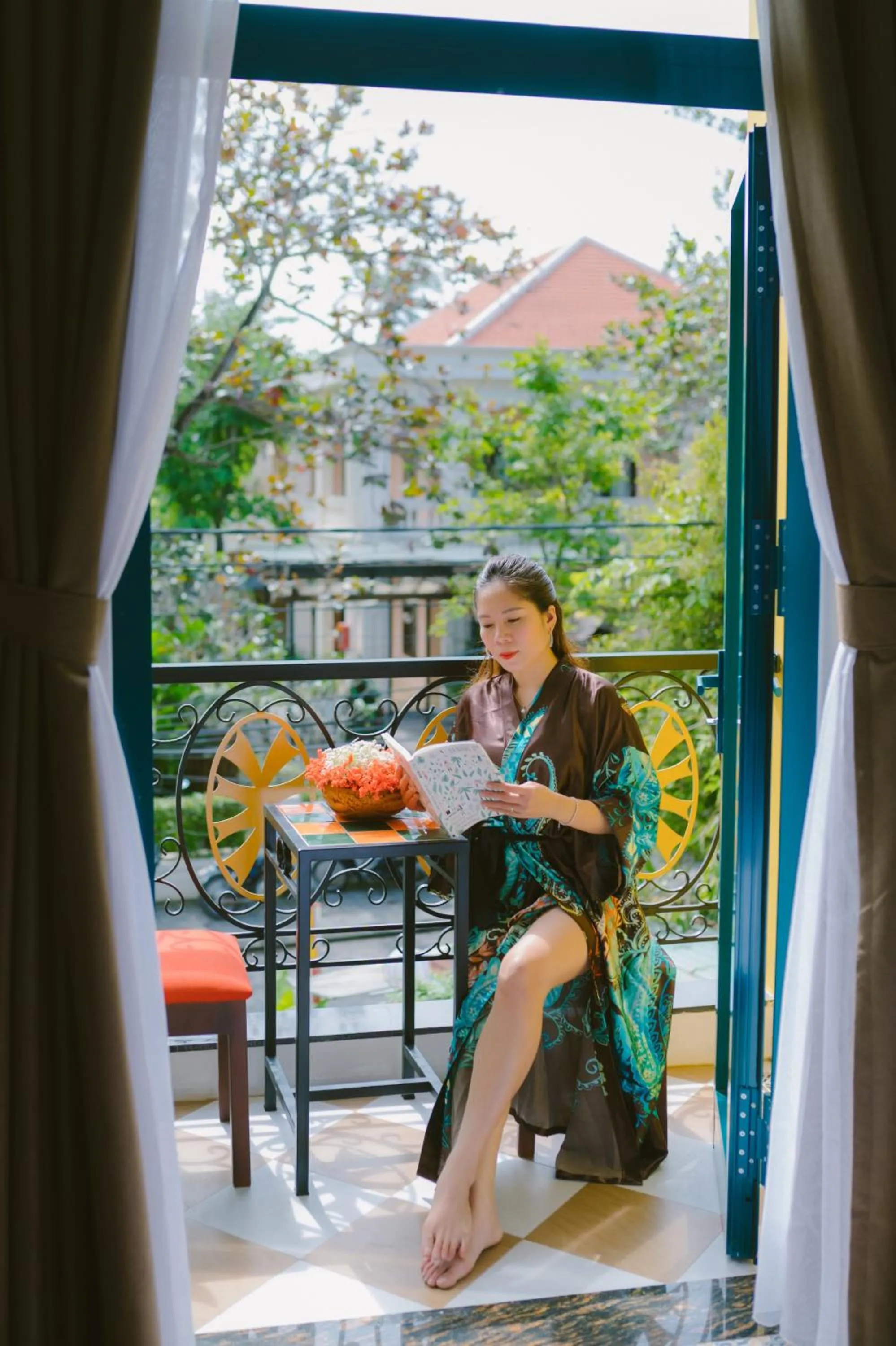 Balcony/Terrace in De'Colore Villa Hoi An