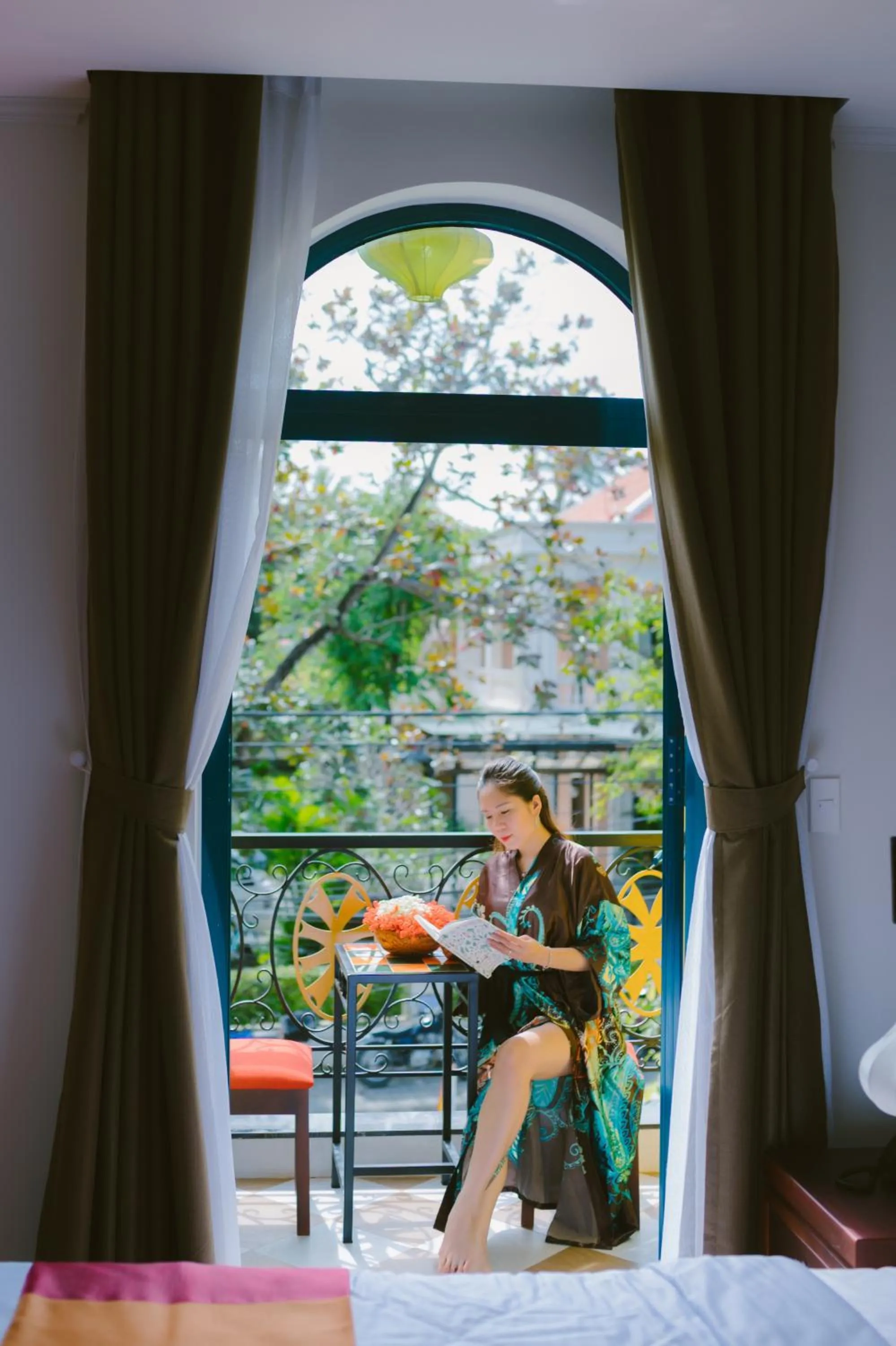 Balcony/Terrace in De'Colore Villa Hoi An