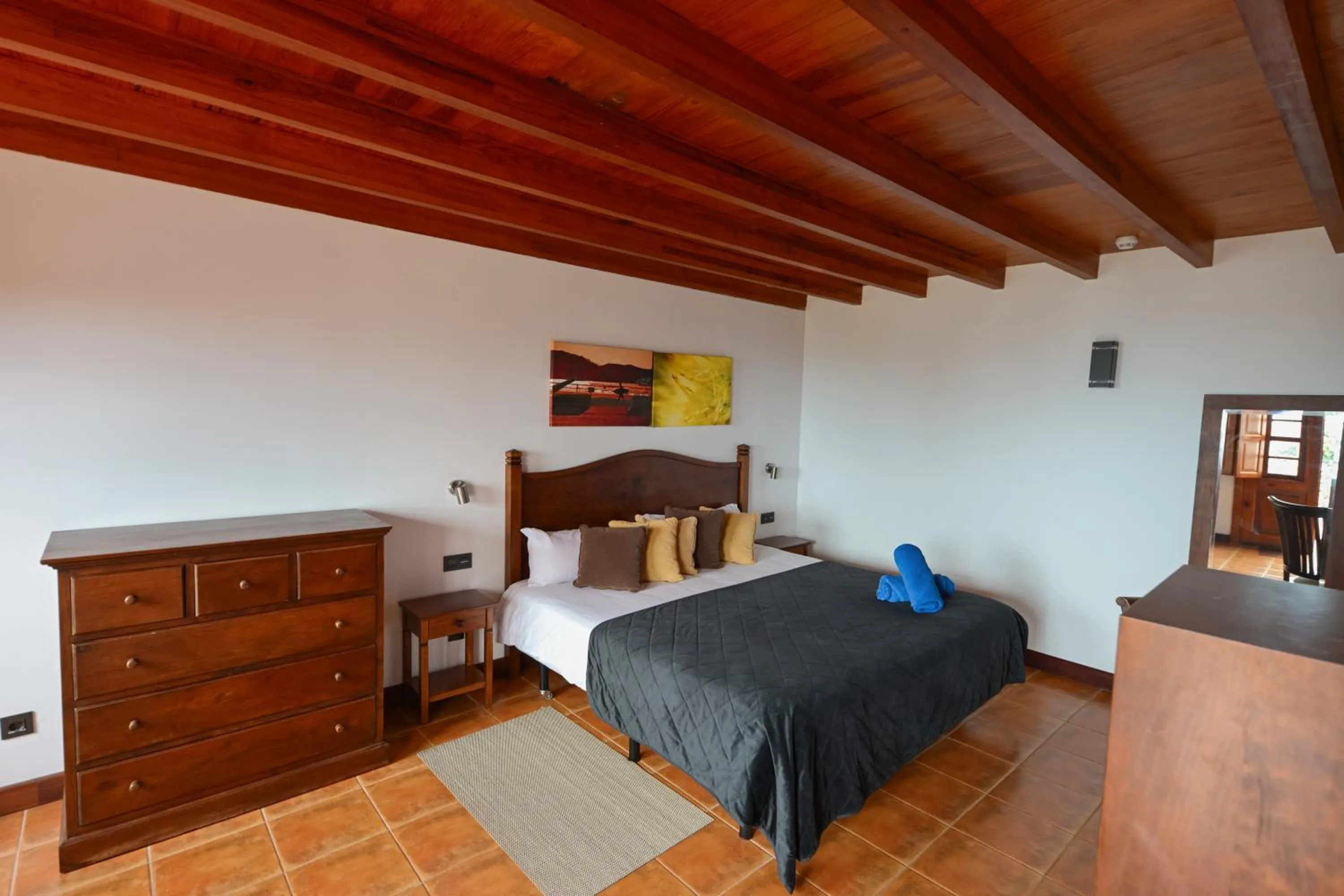 Bed in Hotel Rural Casablanca