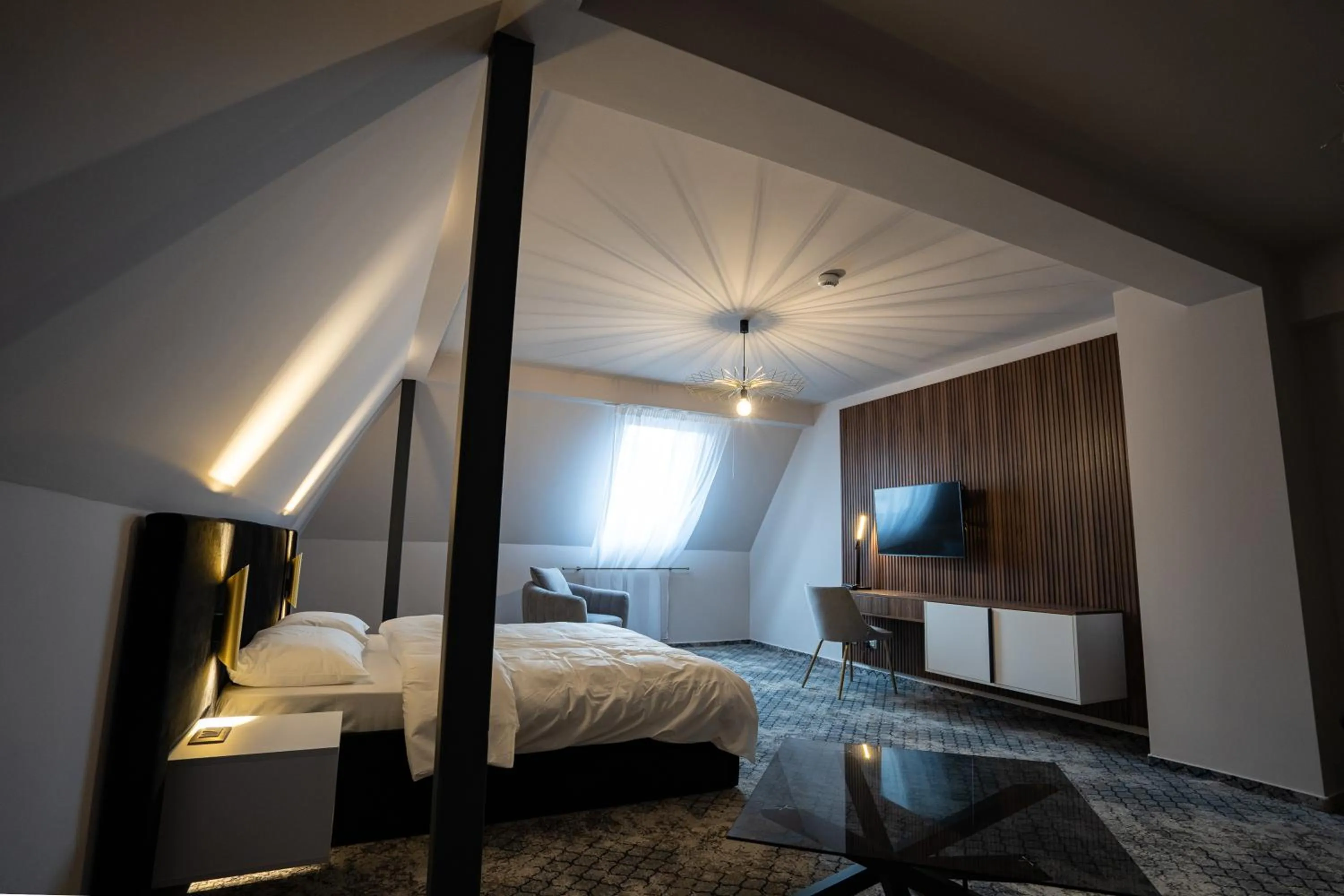 Bed in Hotel Cristal