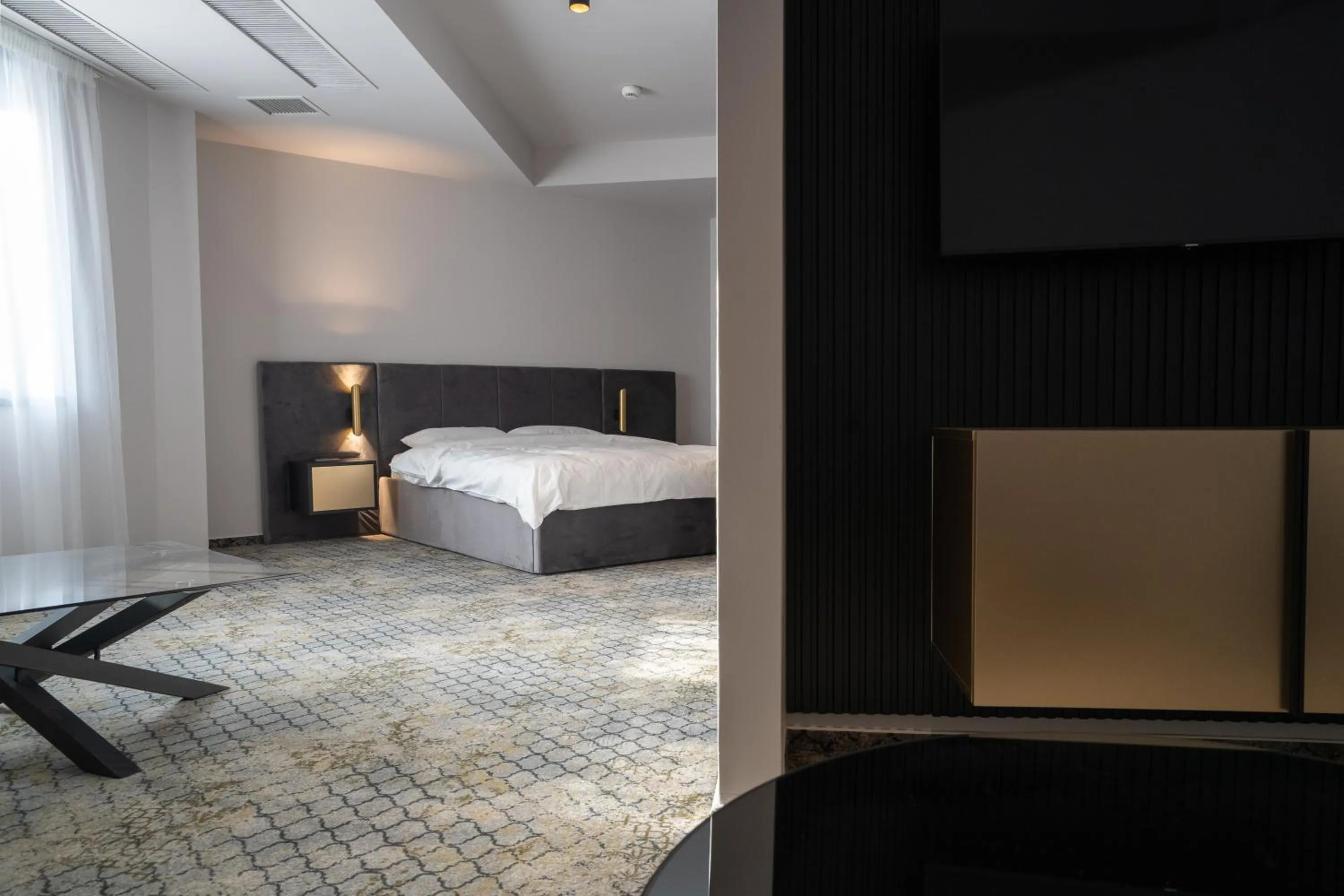 Bed in Hotel Cristal