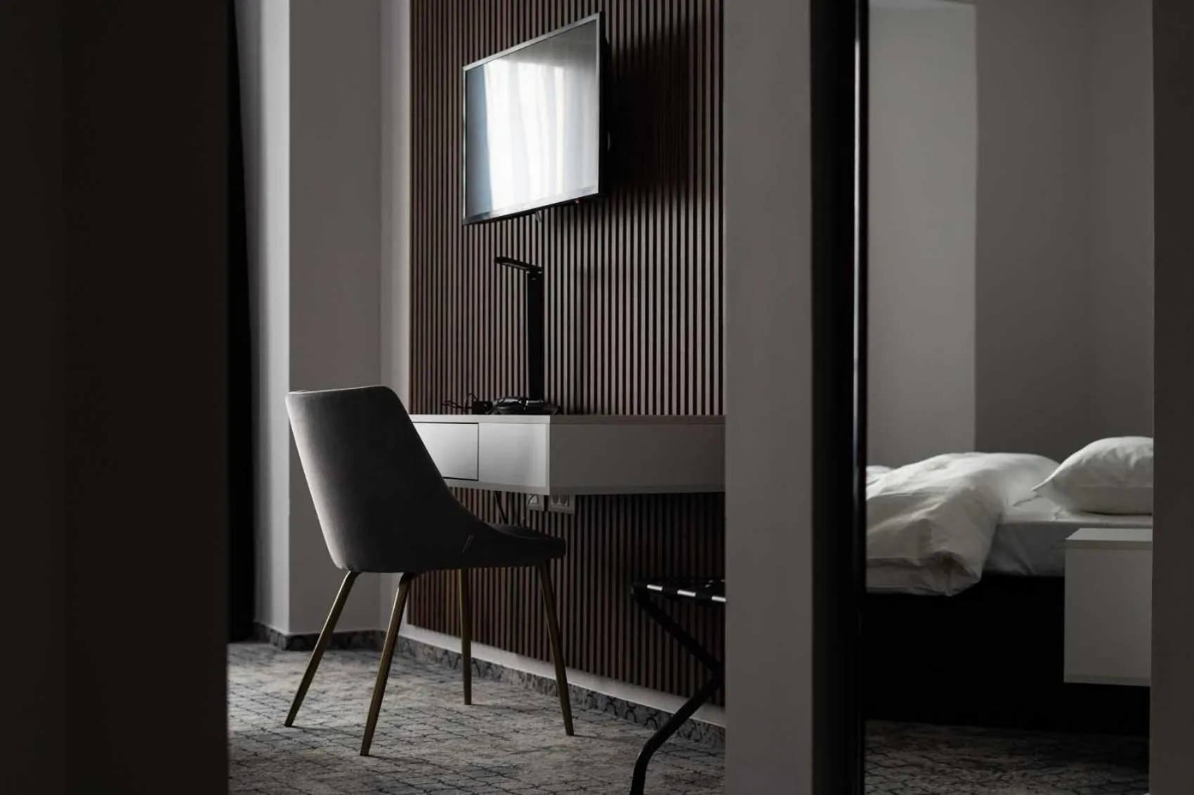 Bed in Hotel Cristal