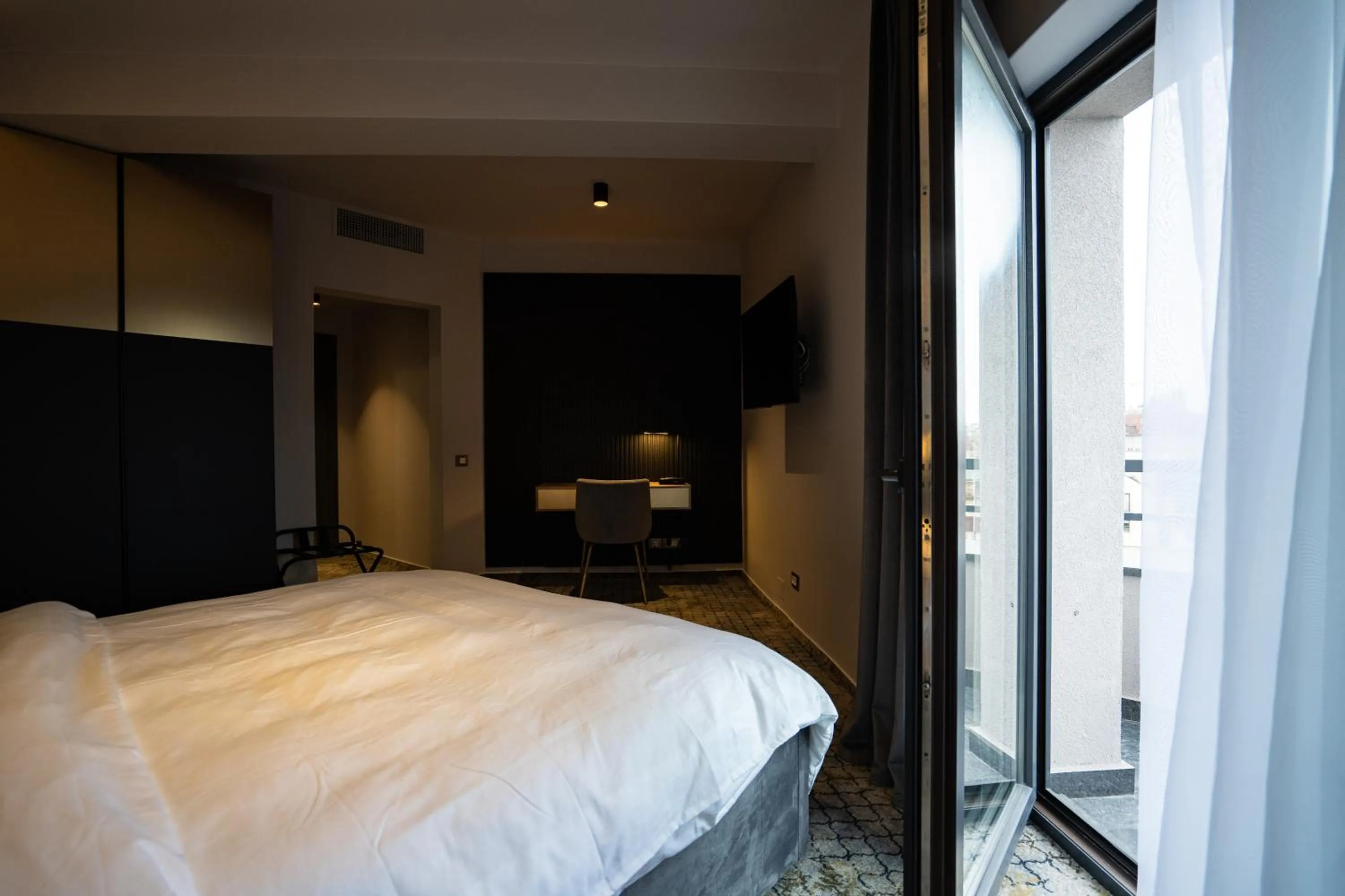 Bed in Hotel Cristal