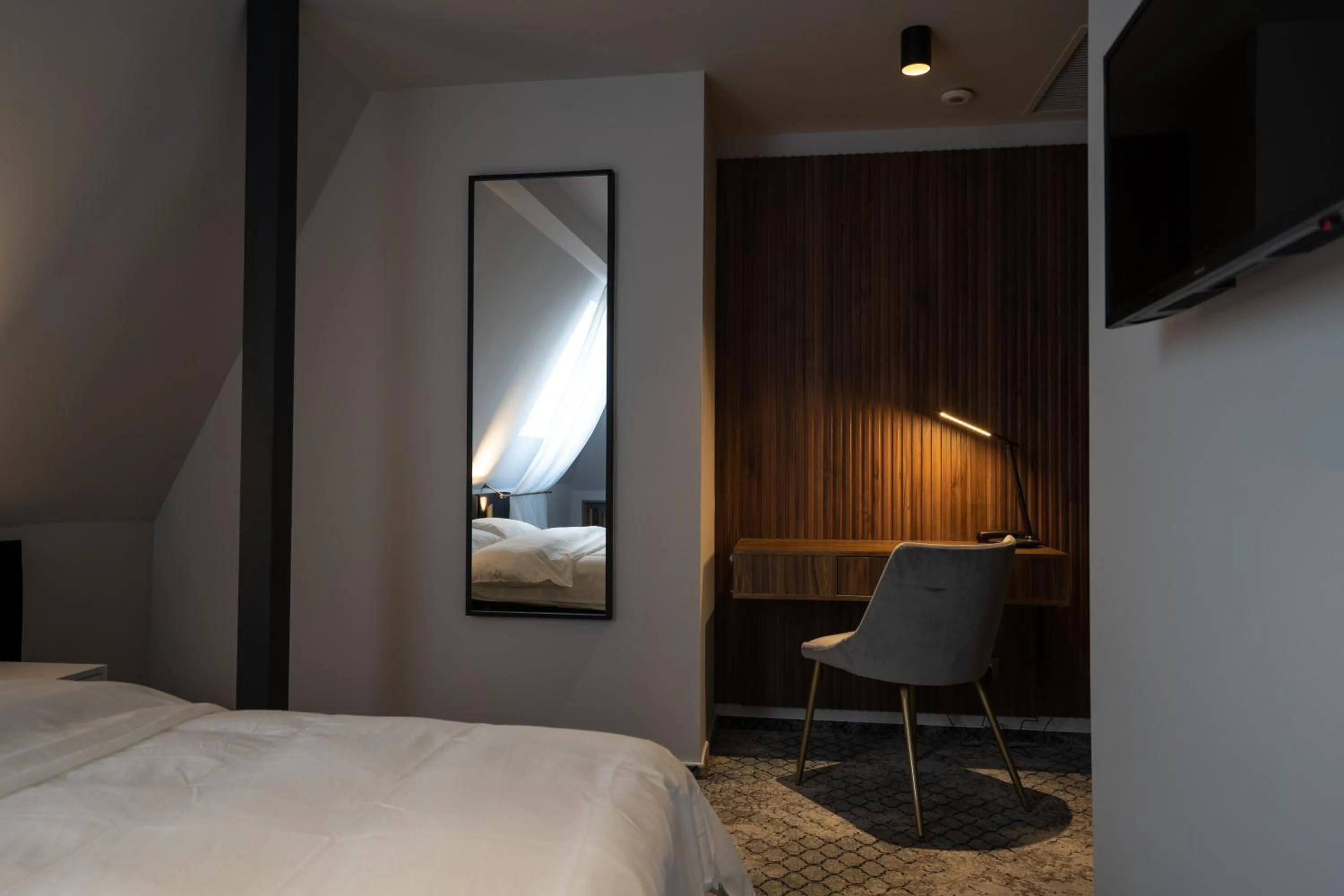 Bed in Hotel Cristal