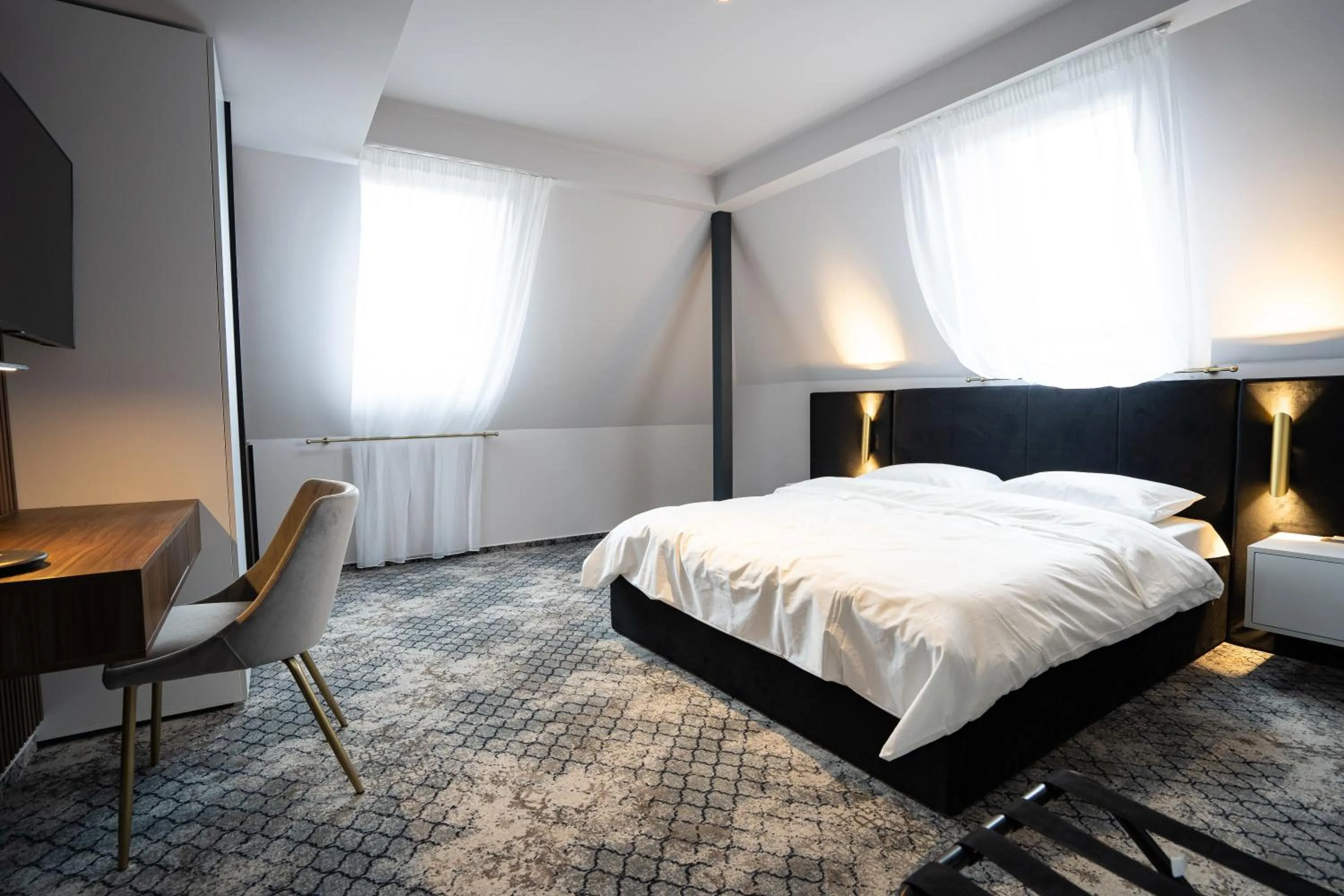 Bed in Hotel Cristal