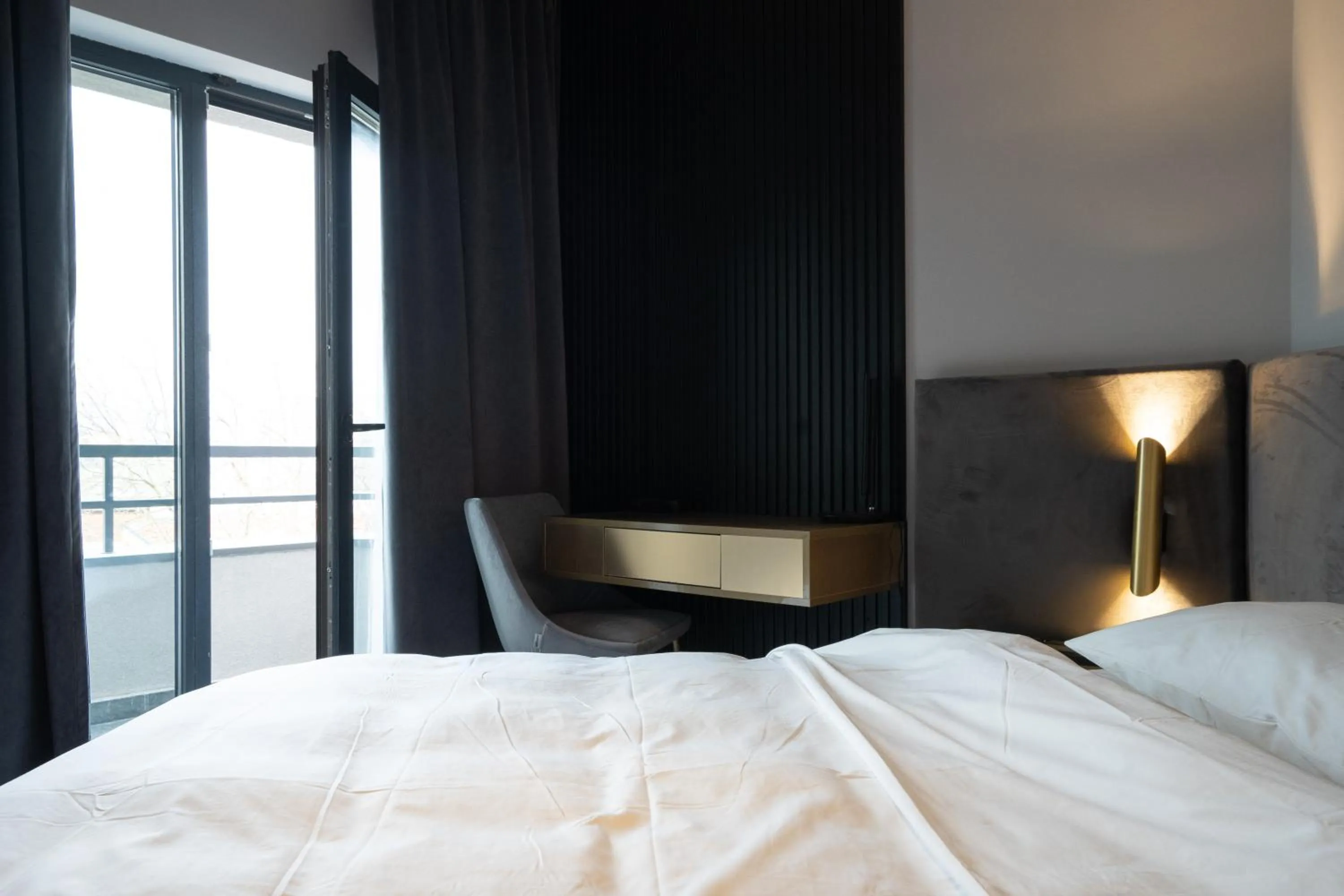 Bed in Hotel Cristal