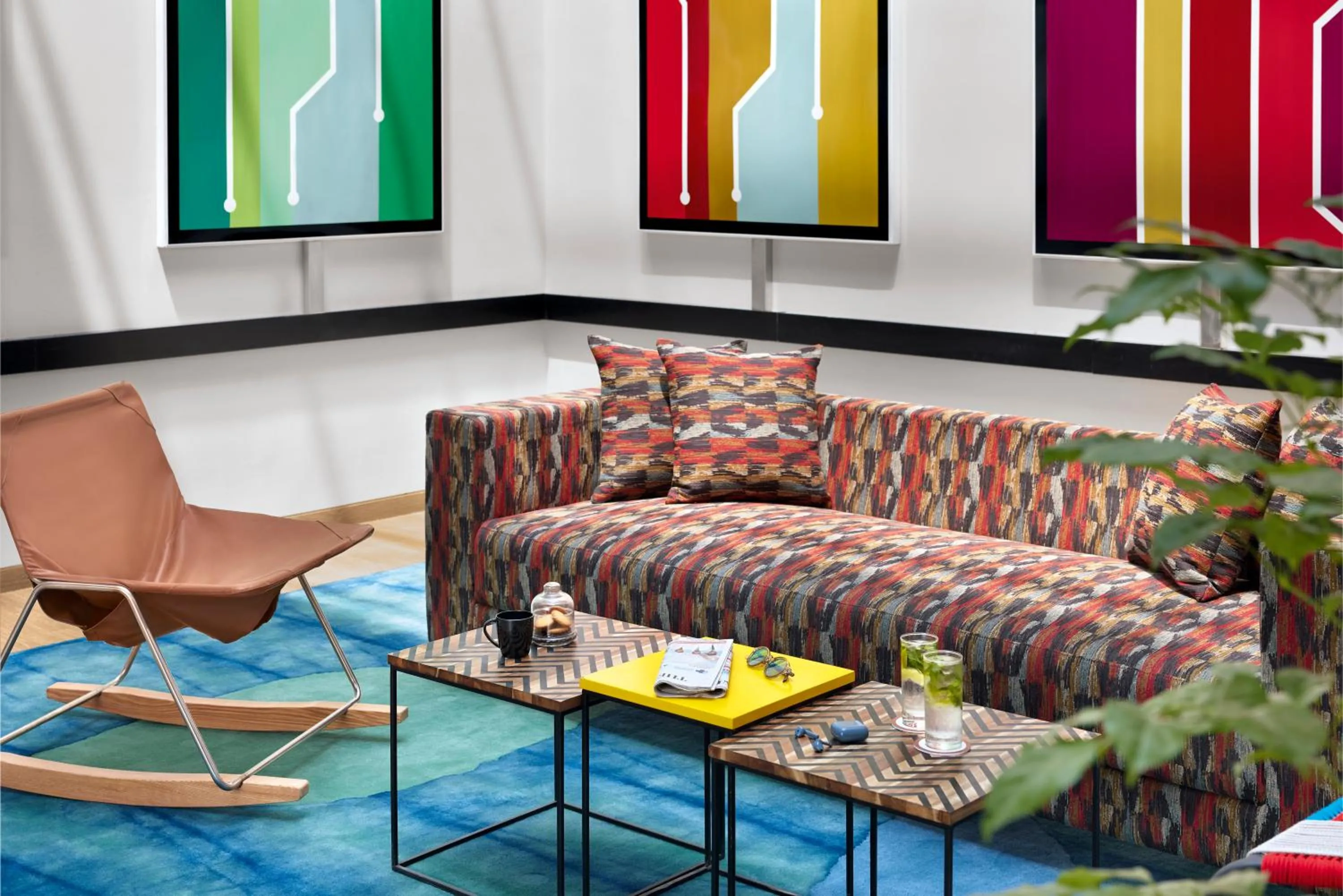 Seating area in Ginger Chennai OMR