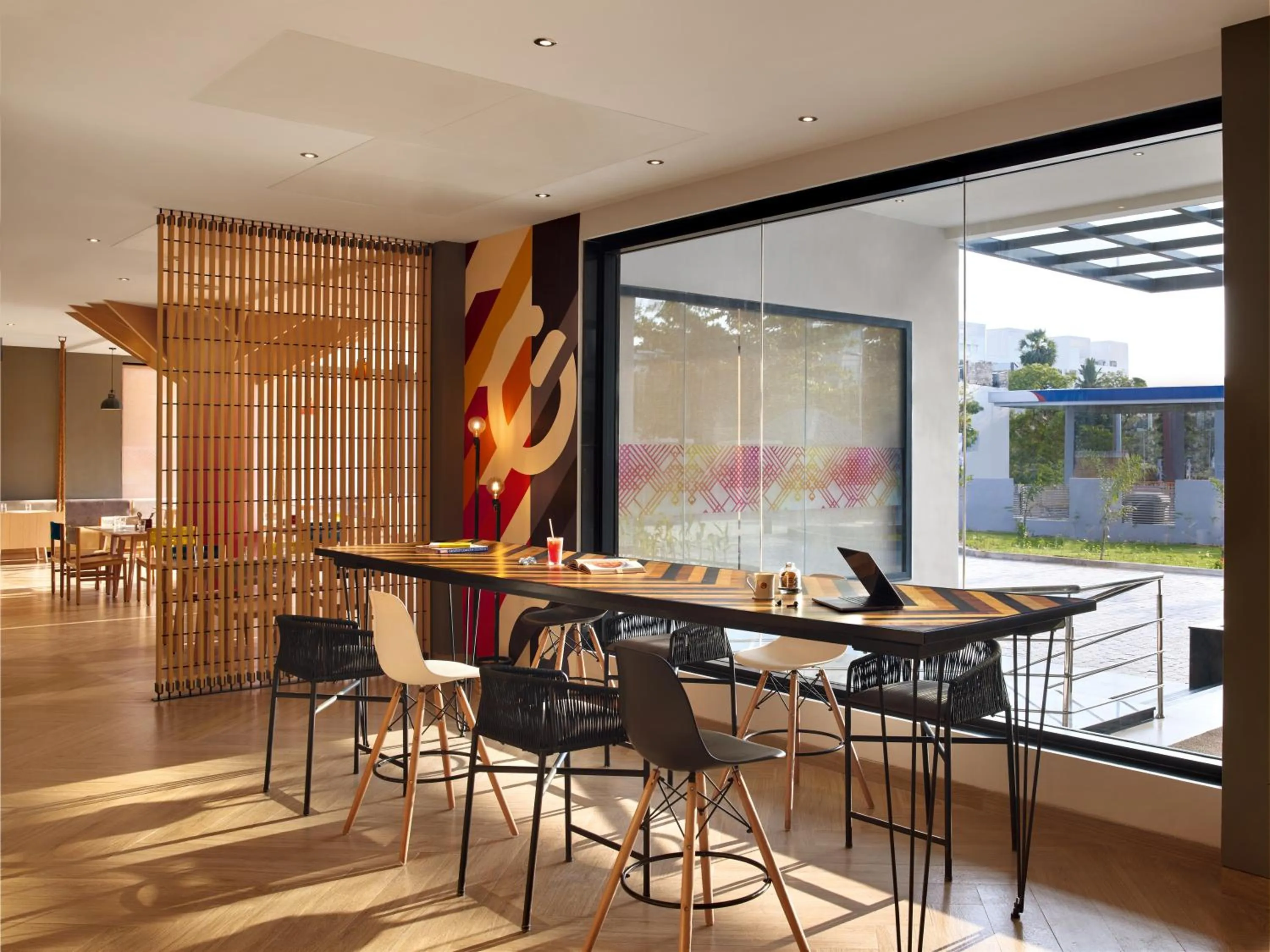 Seating area in Ginger Chennai OMR