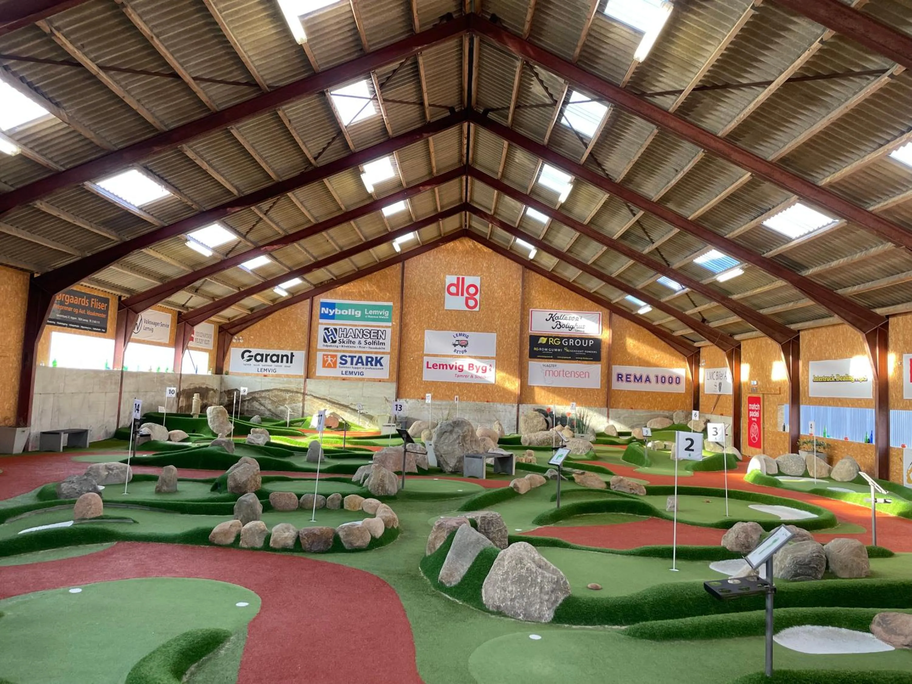 Minigolf in Hytten
