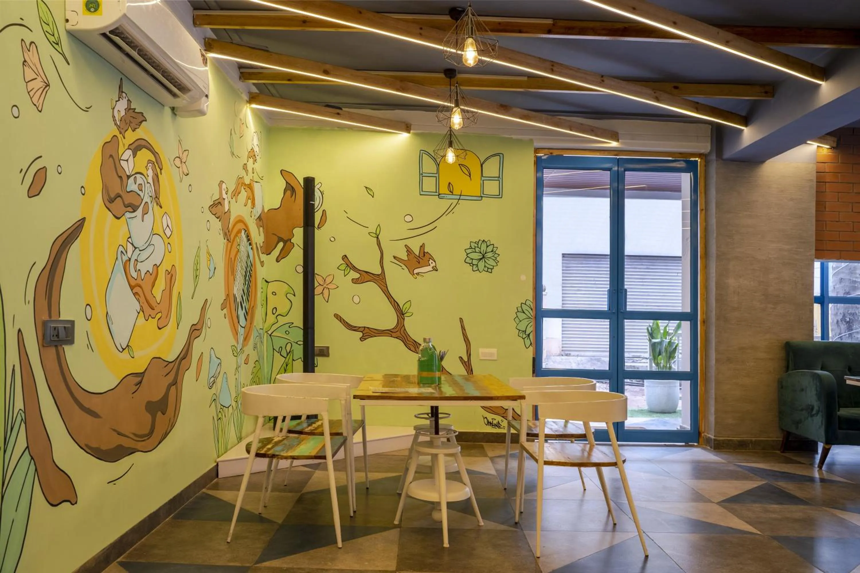 Restaurant/places to eat in Zostel Hyderabad