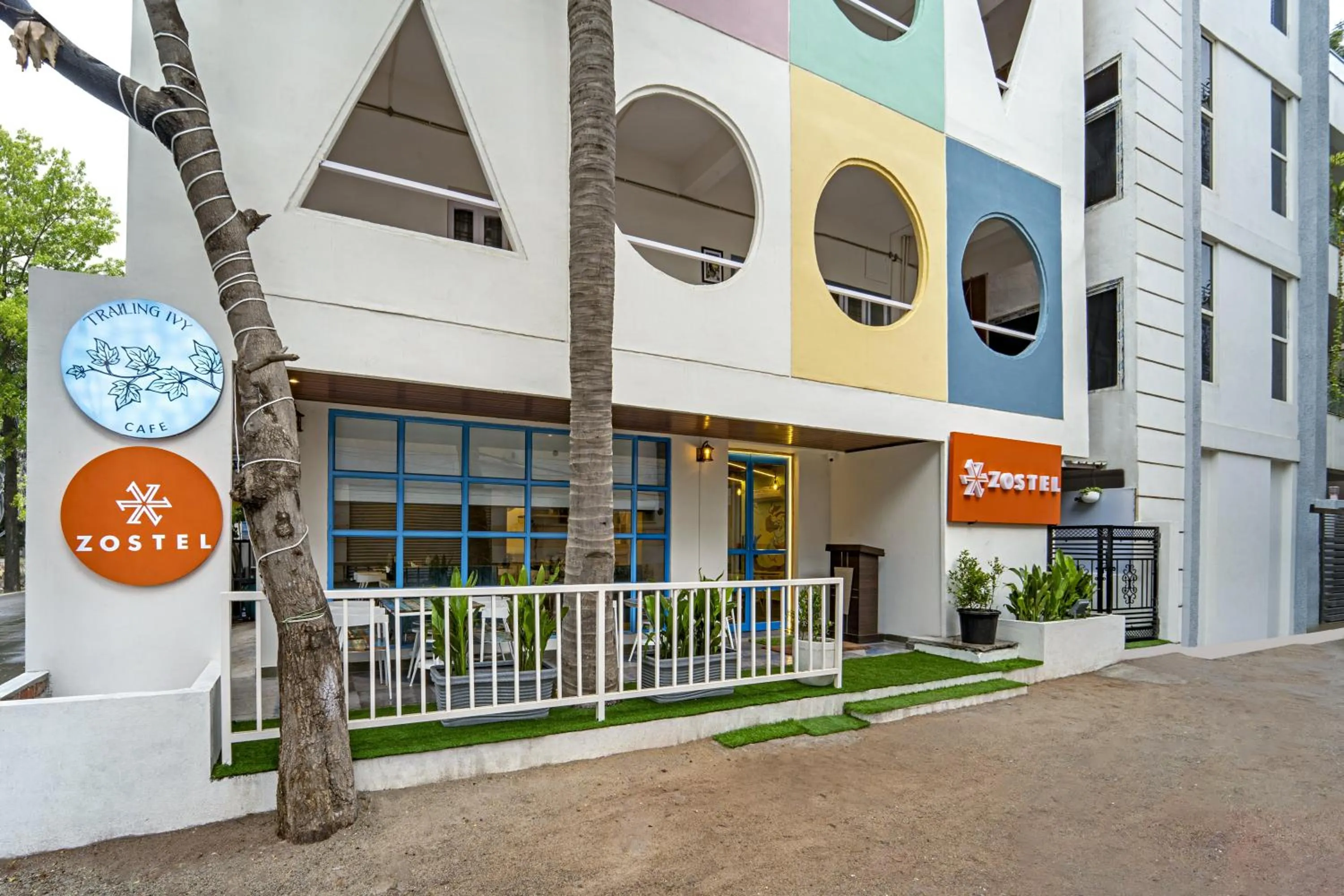 Property building in Zostel Hyderabad