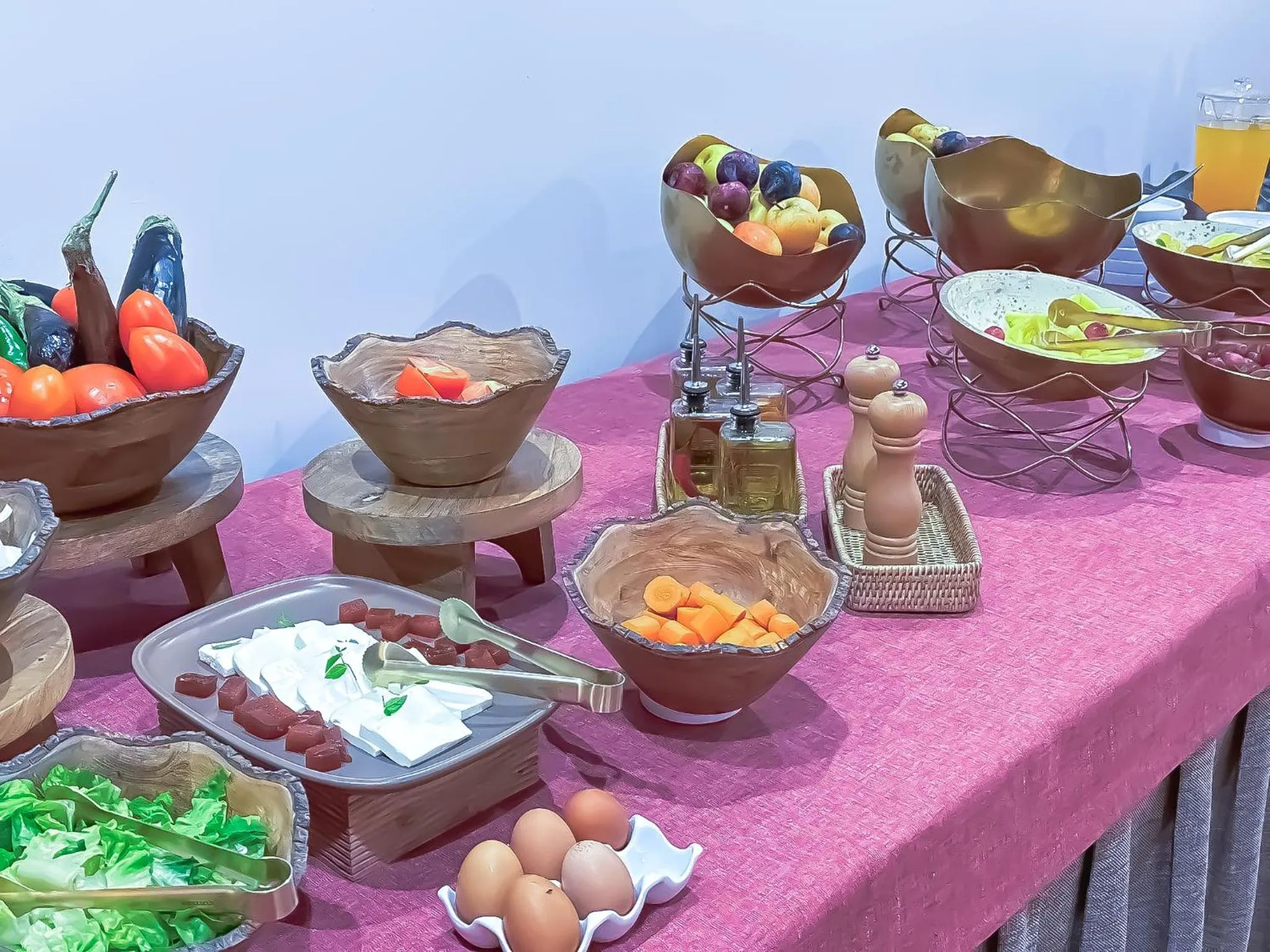 Buffet breakfast in Hotel de La Trucha