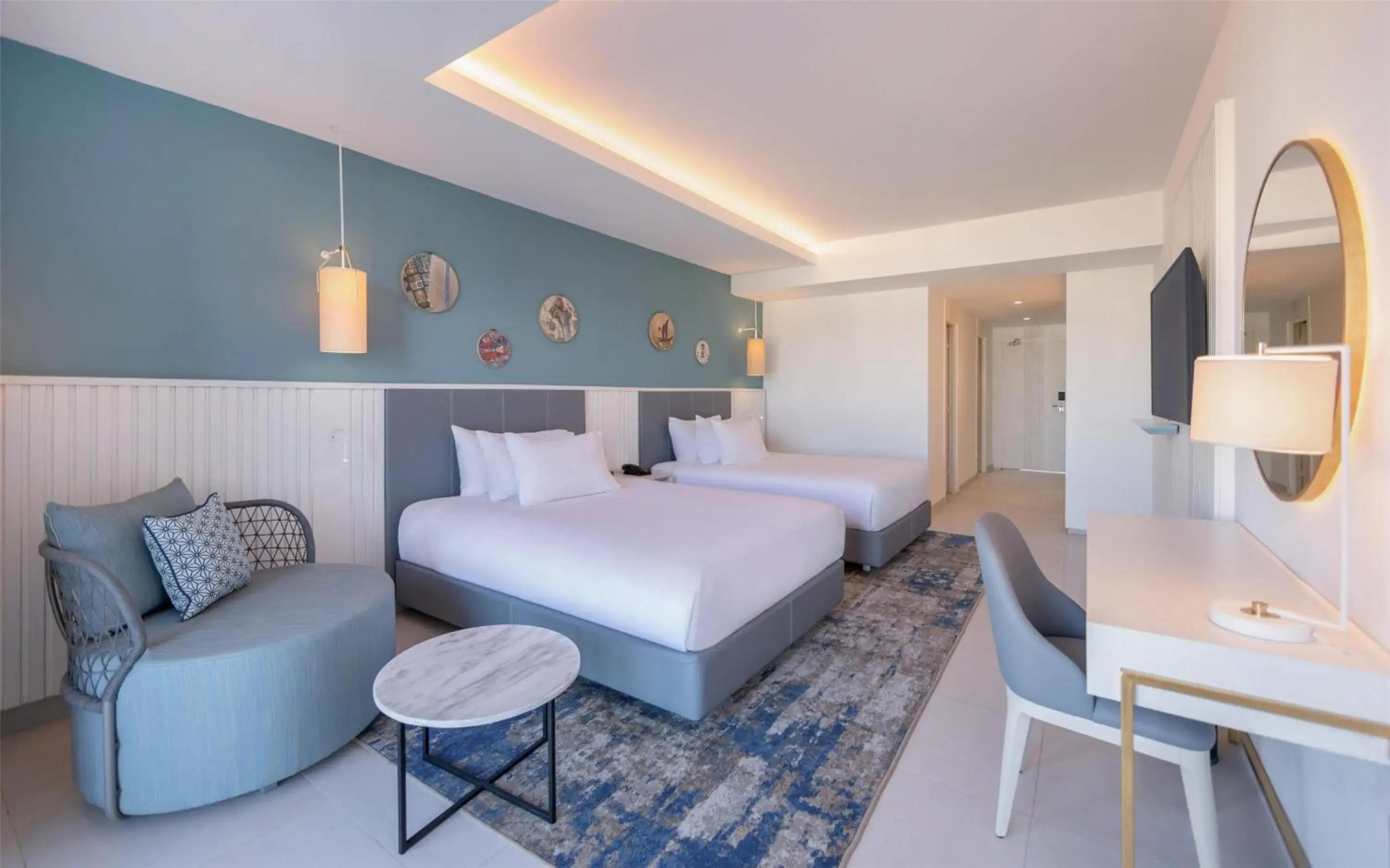 Double Room with Two Double Beds in Hilton Skanes Monastir Beach Resort Double Room with Two Double Beds in Hilton Skanes Monastir Beach Resort