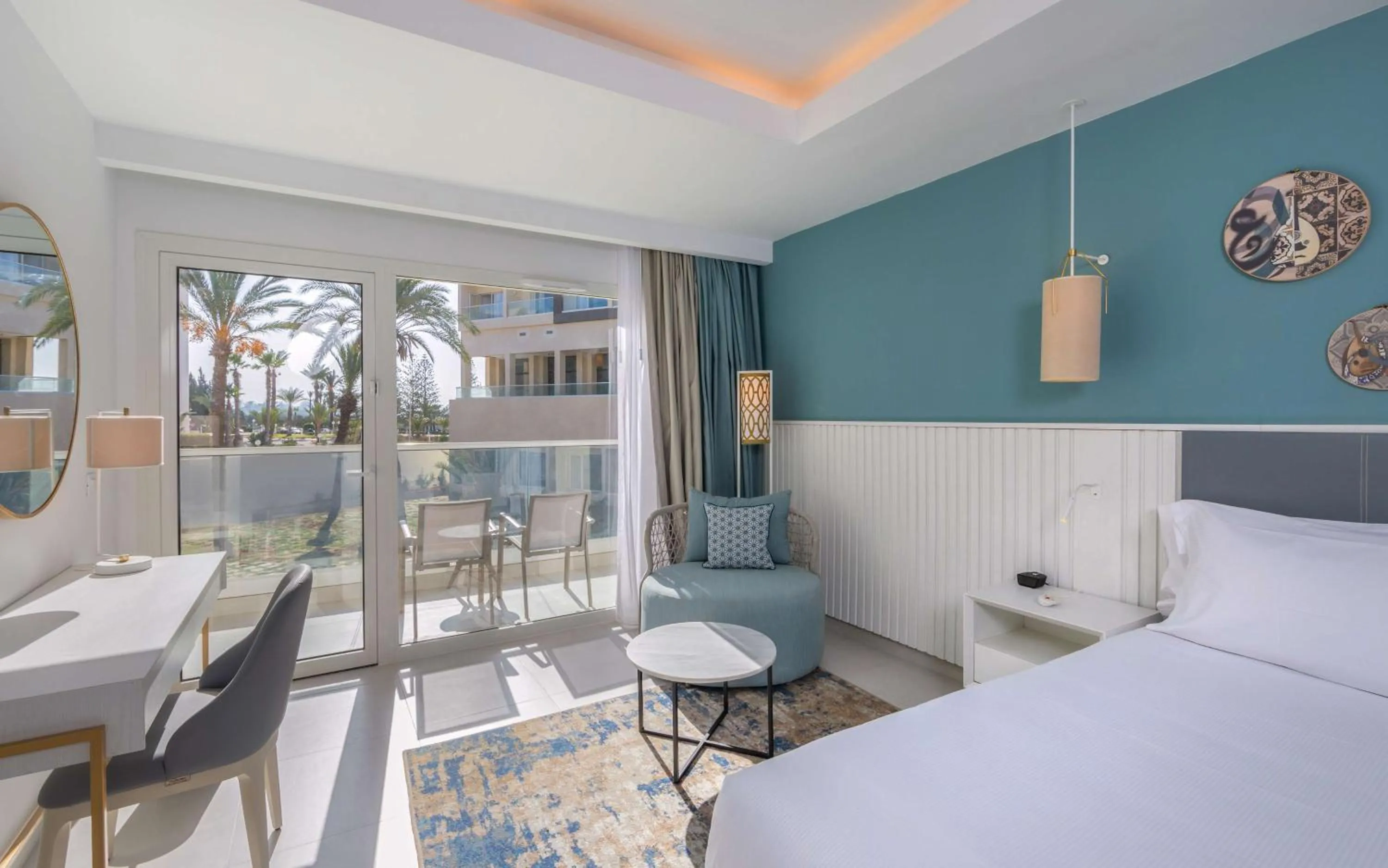 Bedroom, Bed in Hilton Skanes Monastir Beach Resort