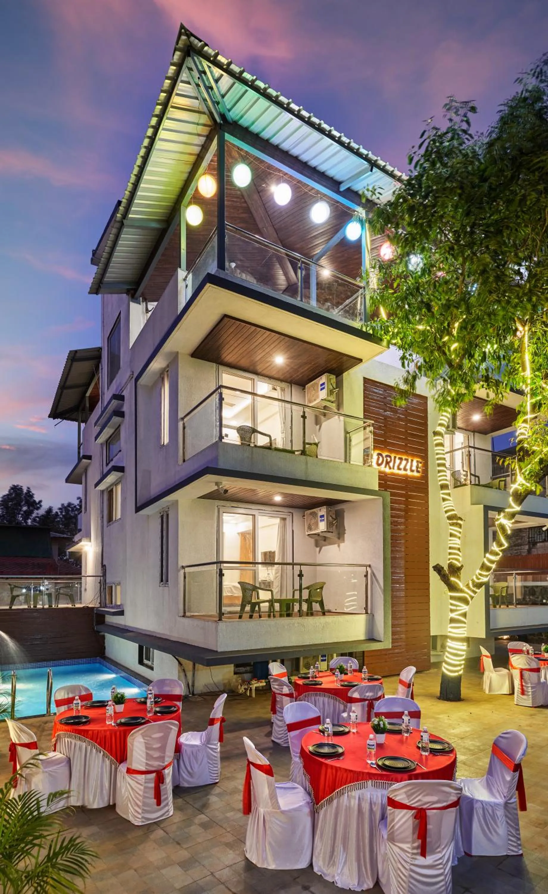 Property building in Drizzle Resort with Swimming pool Near Maapro Garden