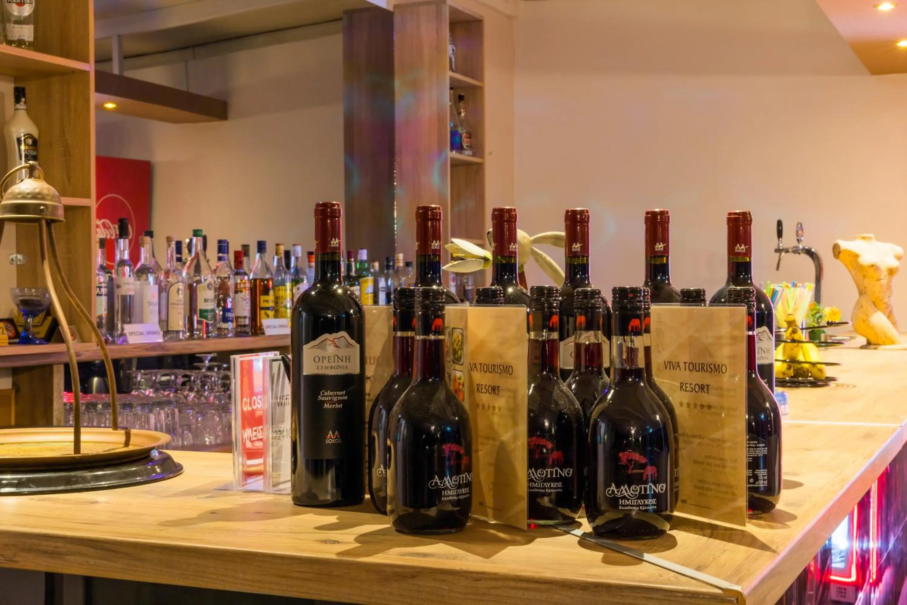 Alcoholic drinks in Viva Tourismo Resort (naturist club)