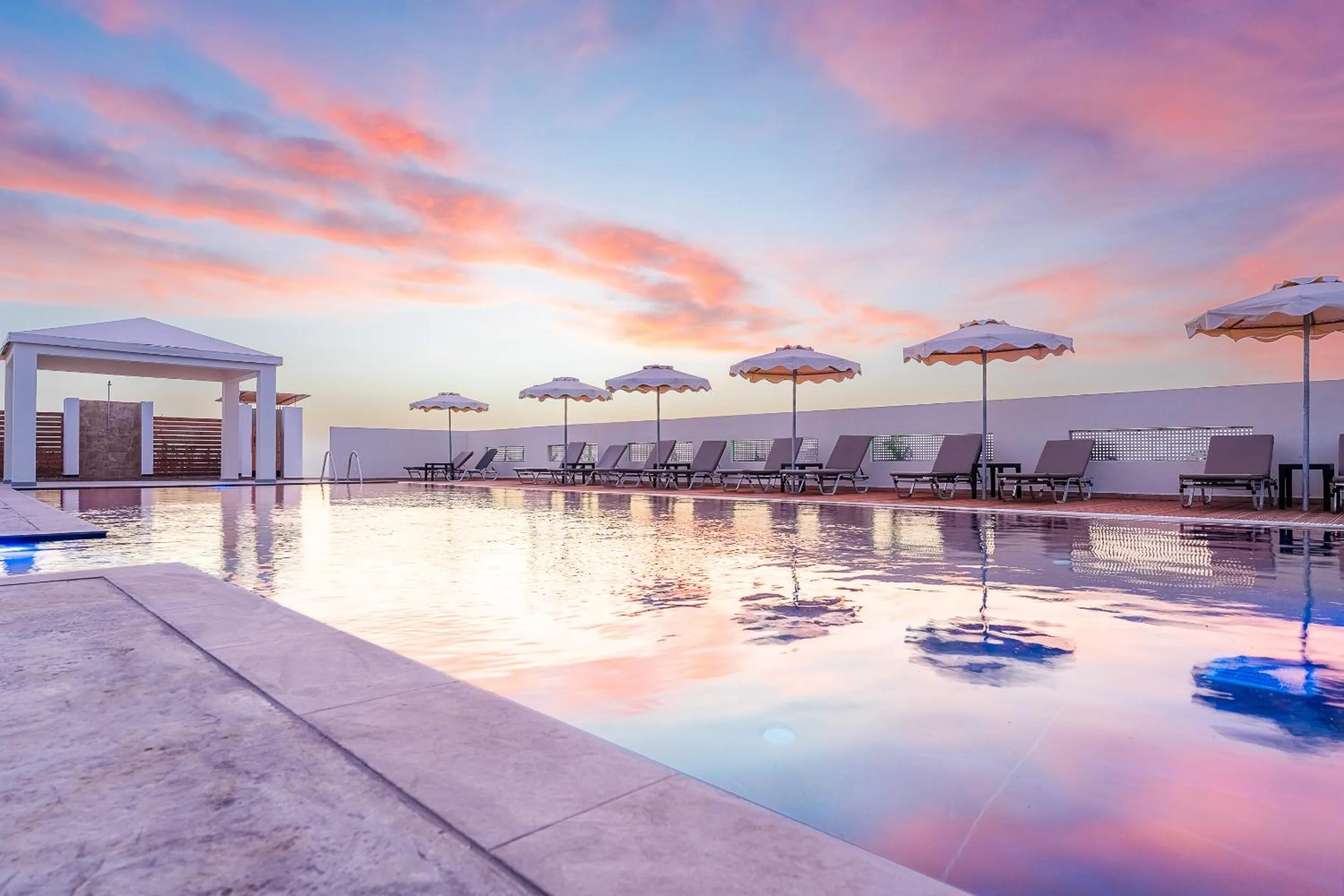 Sunset in Viva Tourismo Resort (naturist club)