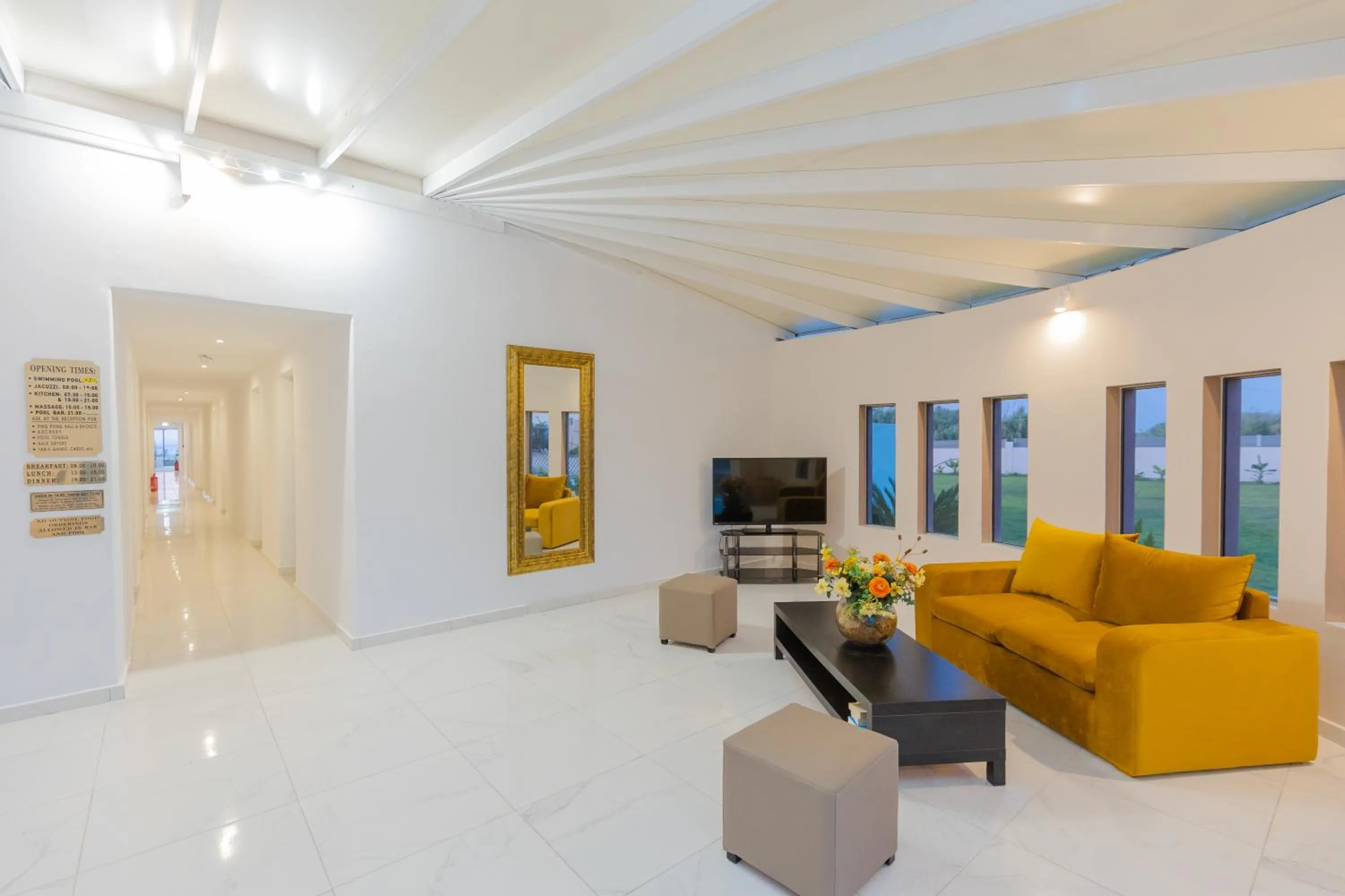 Communal lounge/ TV room in Viva Tourismo Resort (naturist club)