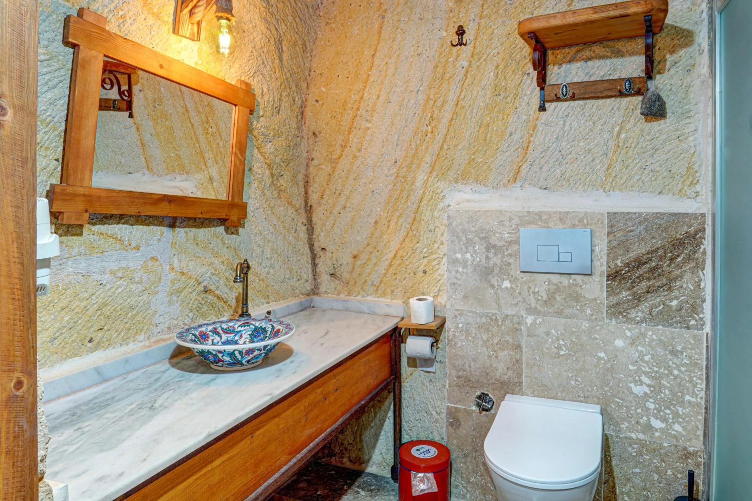Bathroom in Atax Cave House