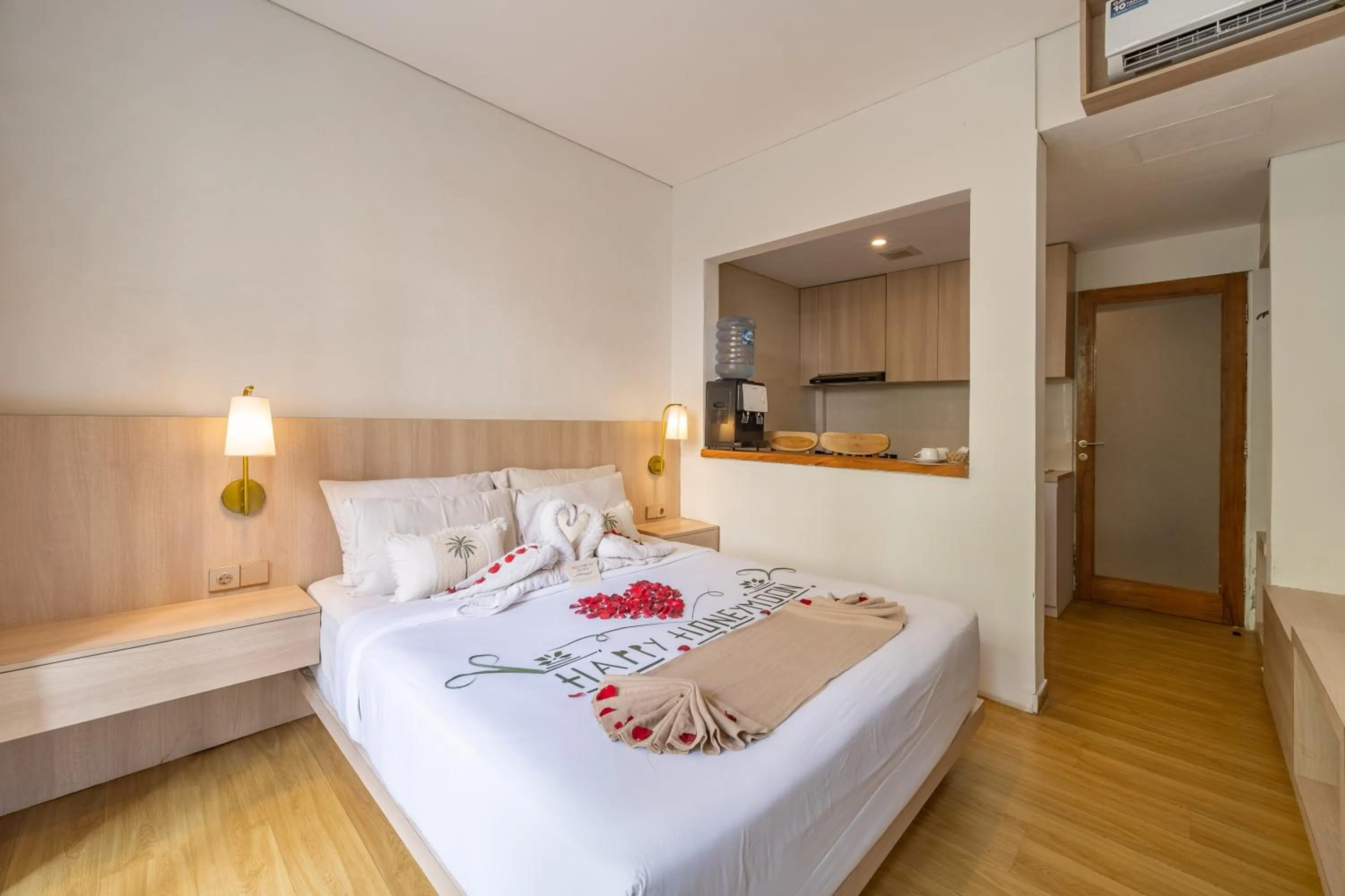 Bed in The Hita Apartement