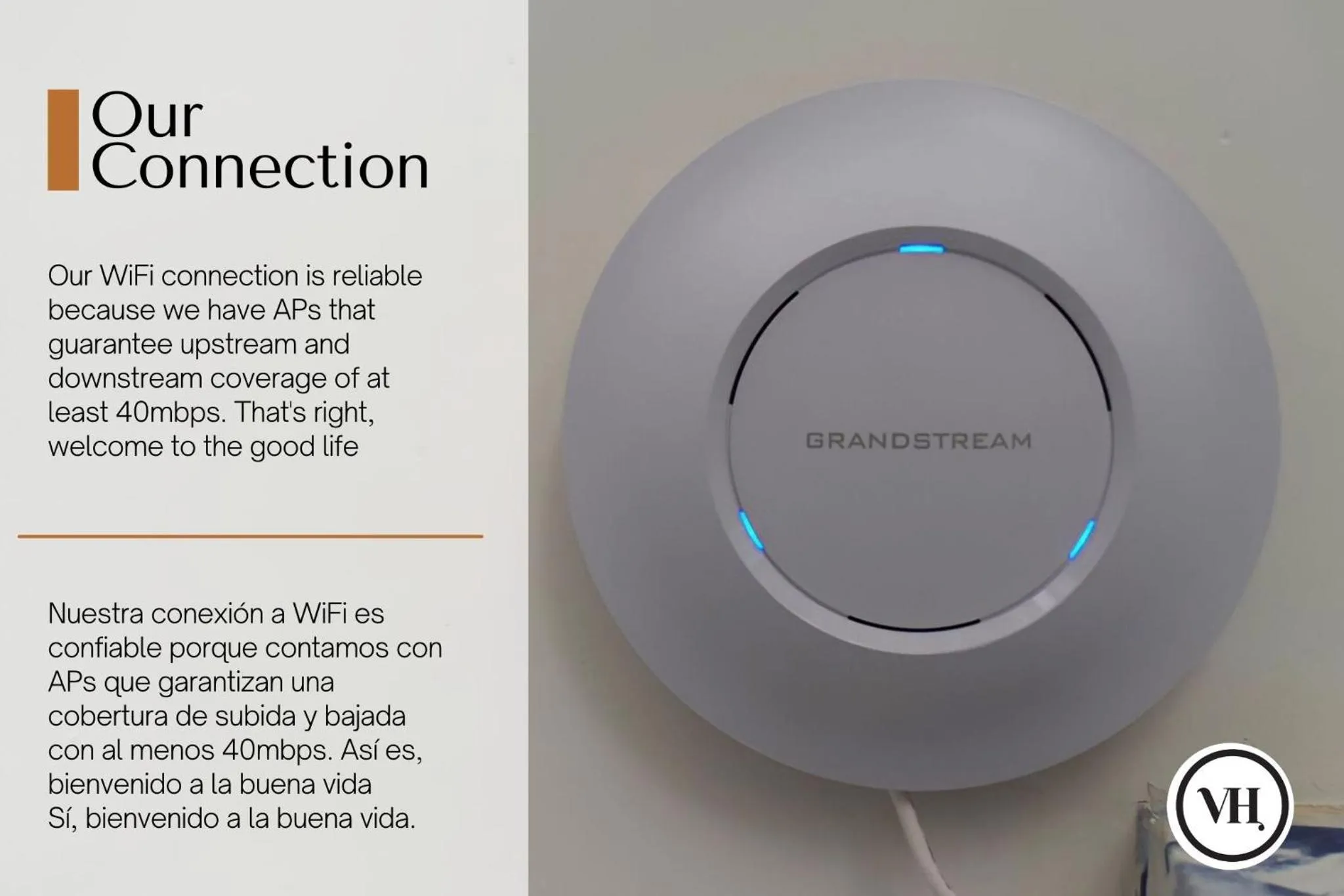 Text overlay in Anahuac Apartments by VH