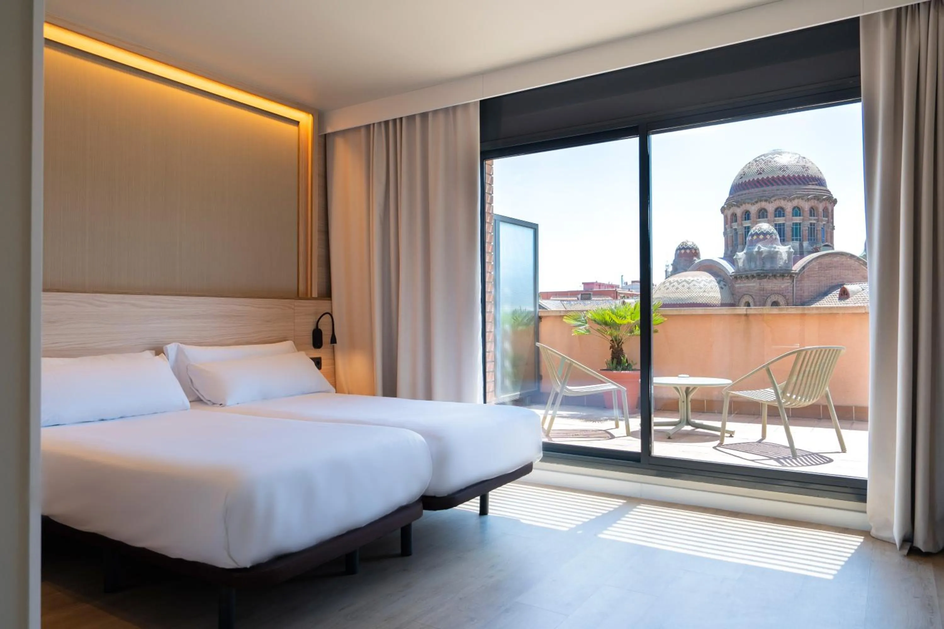 Bed in Hotel Sant Pau