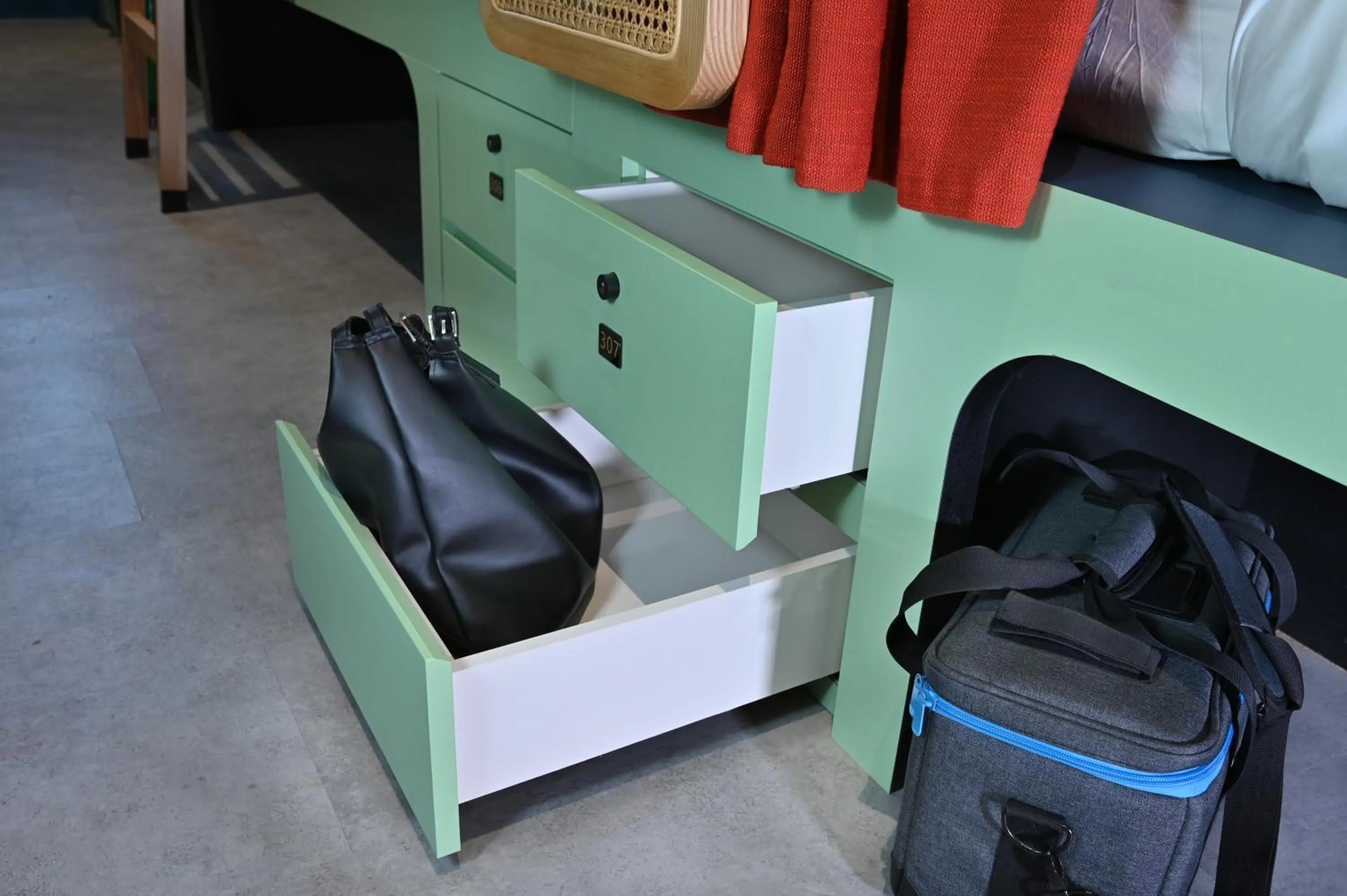 storage in Dream Chaser Boutique Capsule Hotel