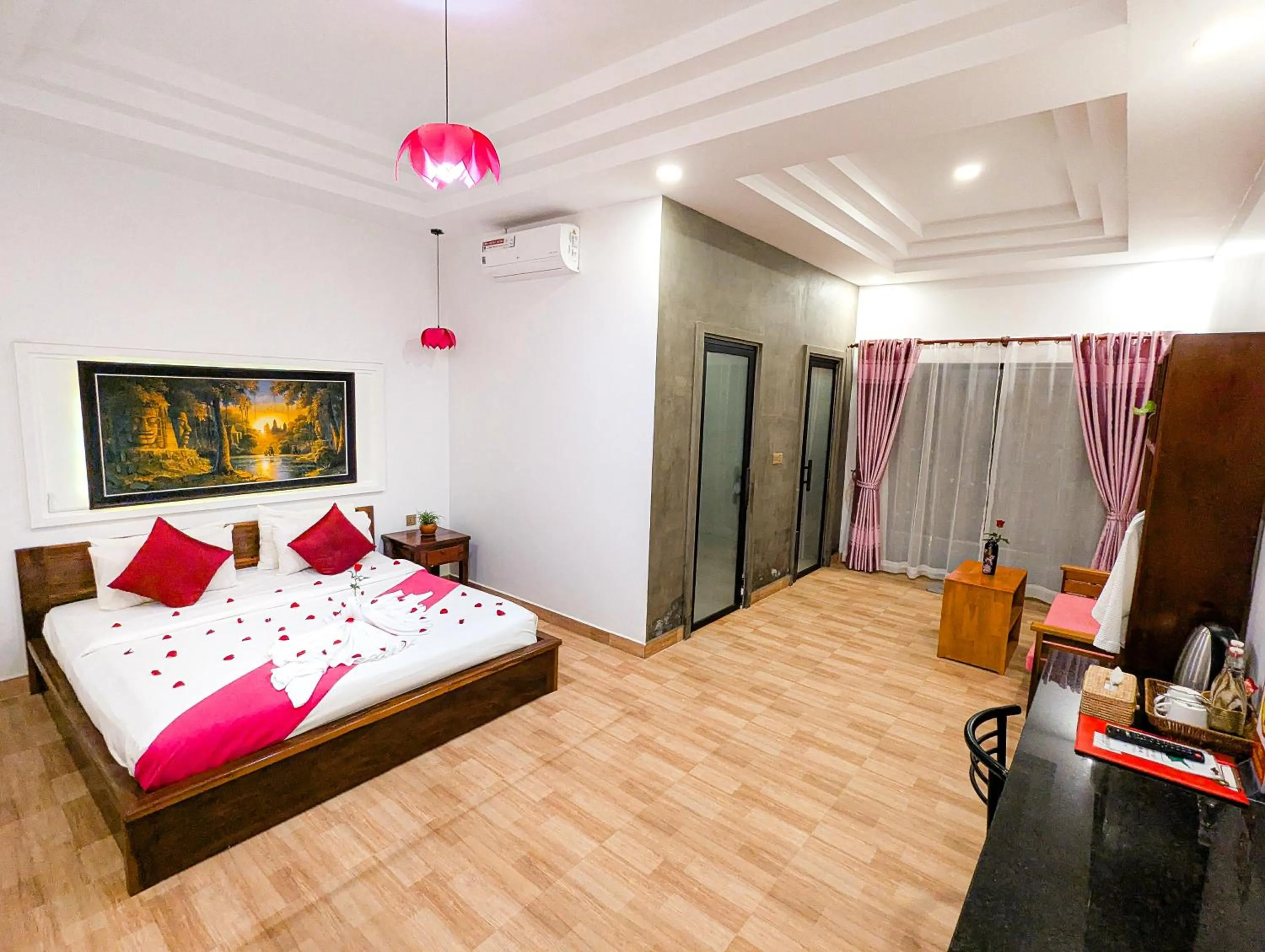 Bed in Nina Angkor Residence