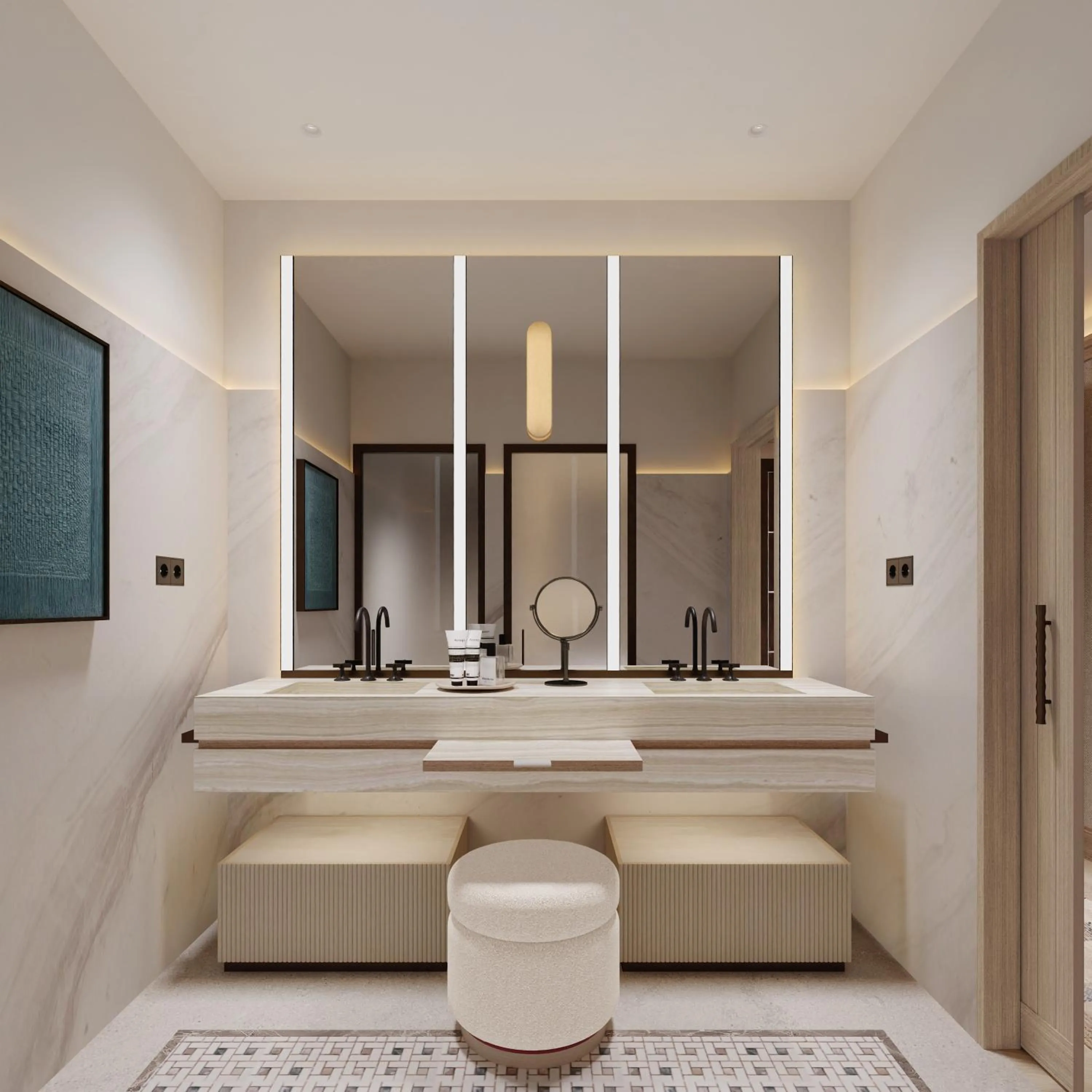 Bathroom in Hotel Miramar Barcelona GL - Preferred Hotels & Resorts - Newly Renovated