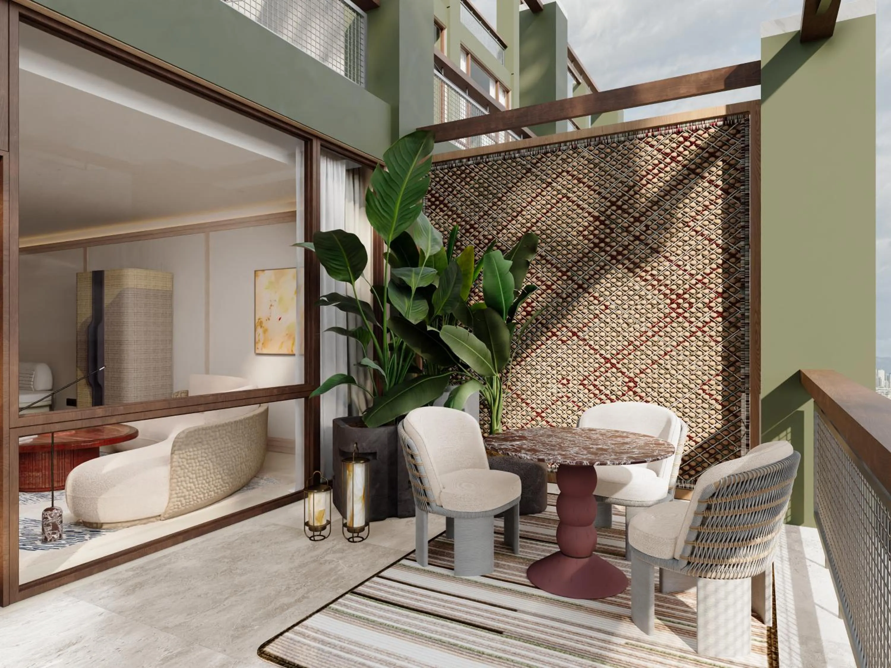 Balcony/Terrace in Hotel Miramar Barcelona GL - Preferred Hotels & Resorts - Newly Renovated