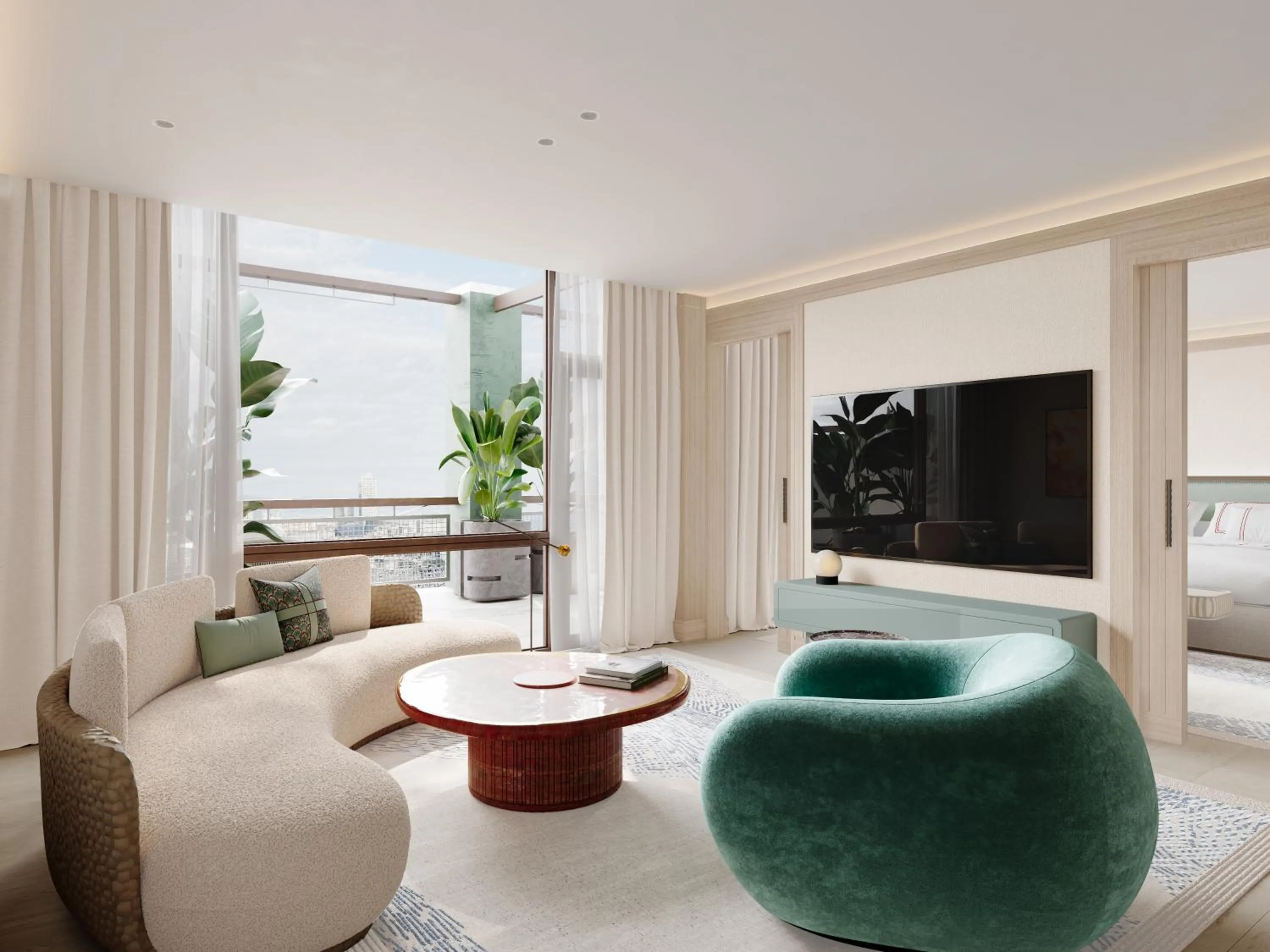 Bed in Hotel Miramar Barcelona GL - Preferred Hotels & Resorts - Newly Renovated