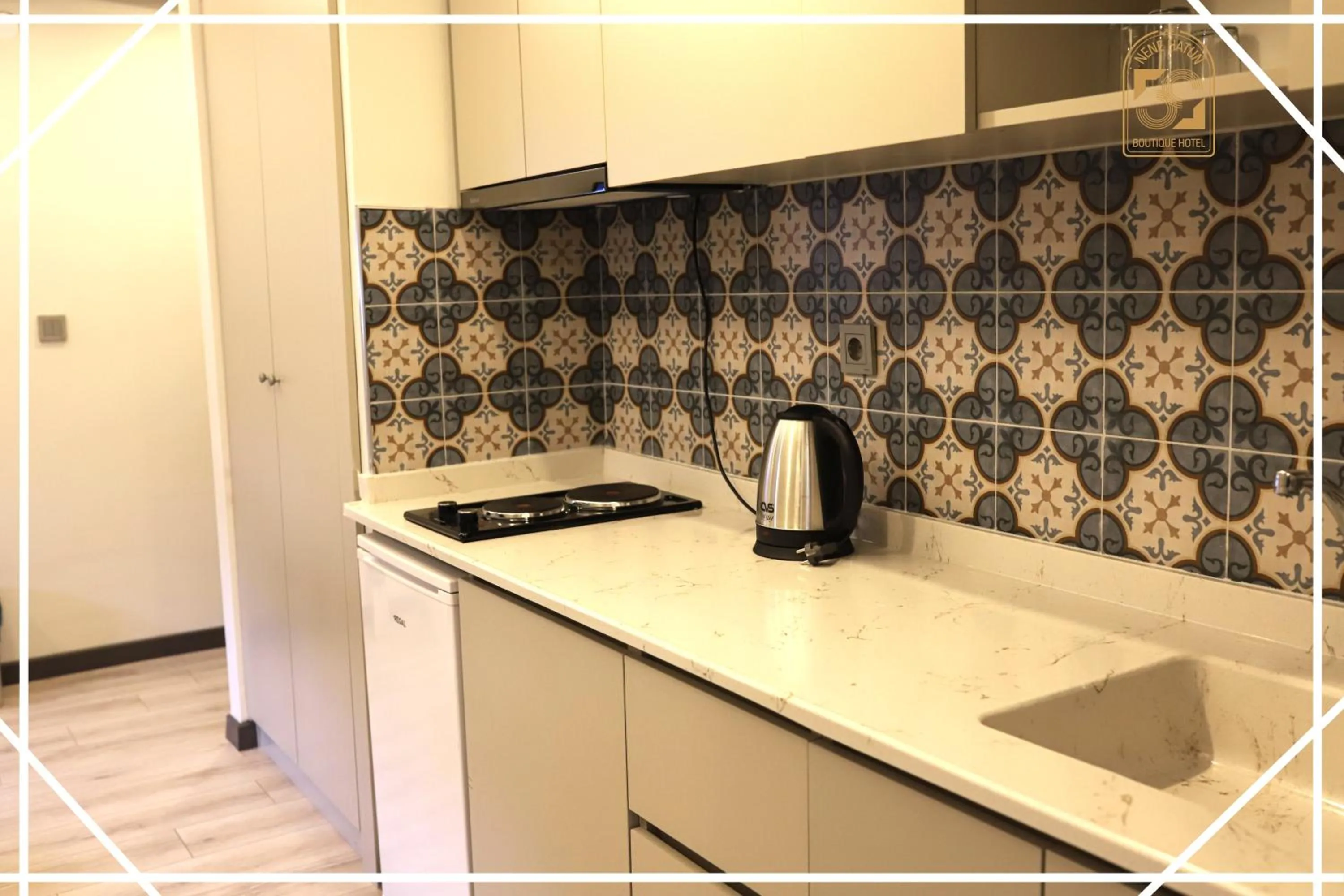 Kitchen or kitchenette in NENEHATUN59 BUTİK OTEL