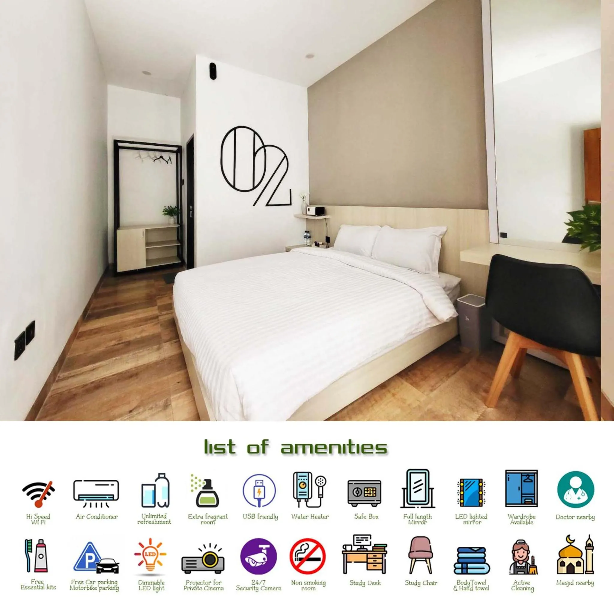 Shower, Bed in Cabin15 - Syariah