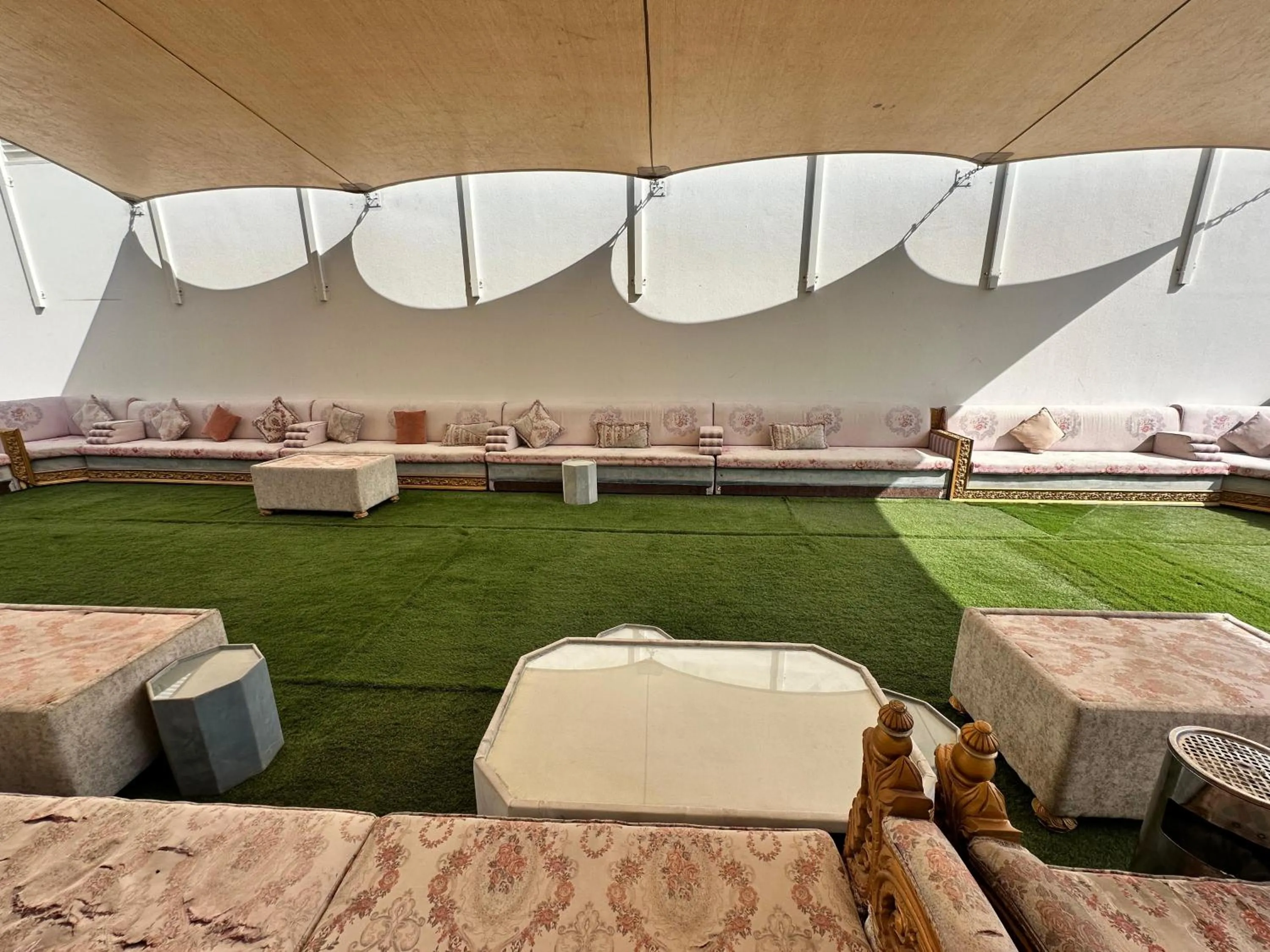 Seating area in International Abu Dhabi Hostel