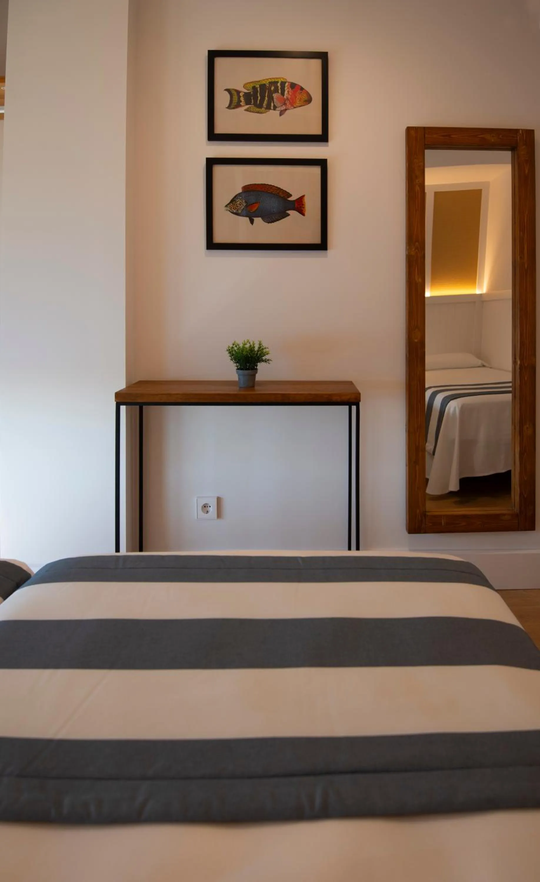 Bed in Hotel Els Pins