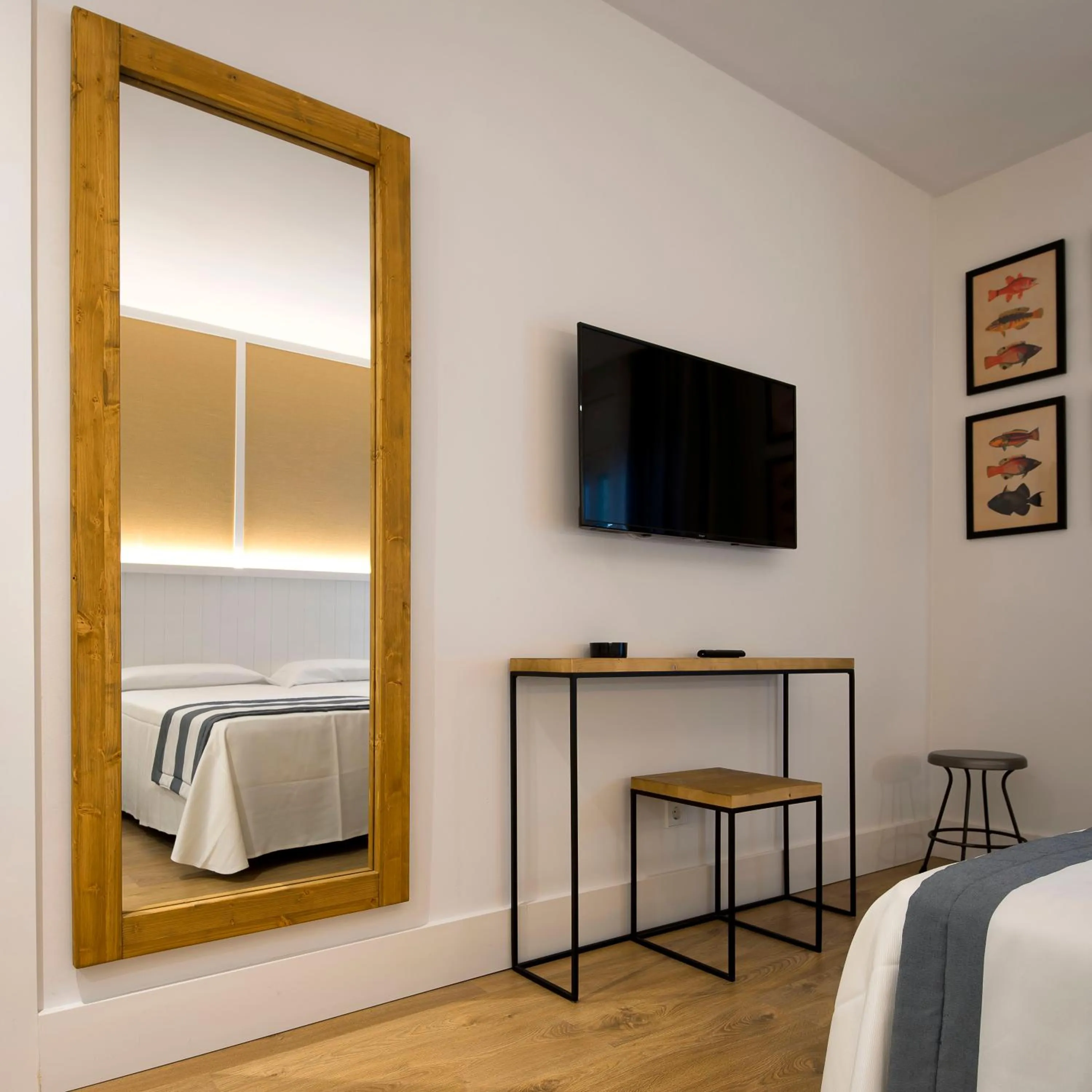 Bed in Hotel Els Pins